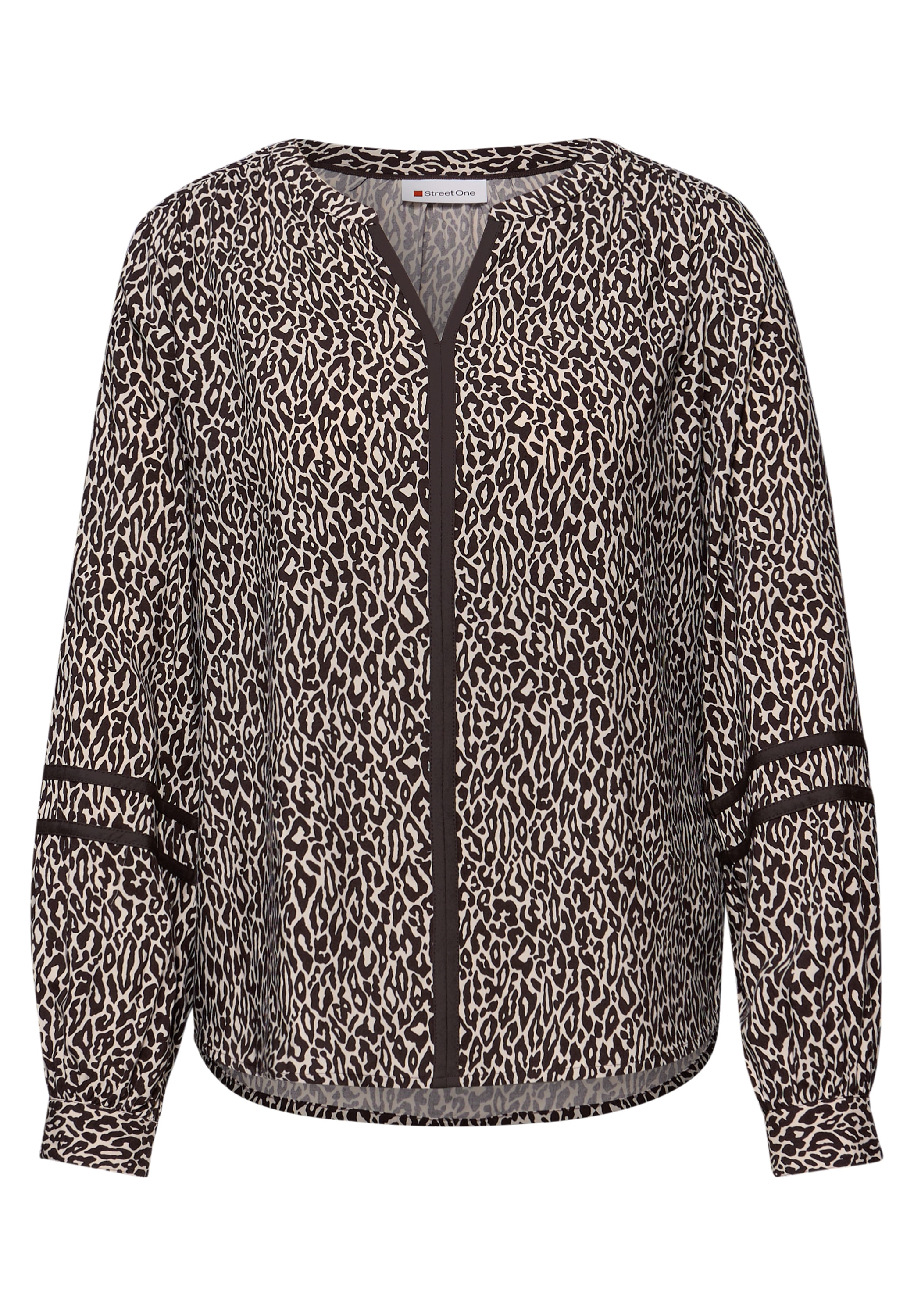 STREET ONE Langarmbluse mit Leoprint