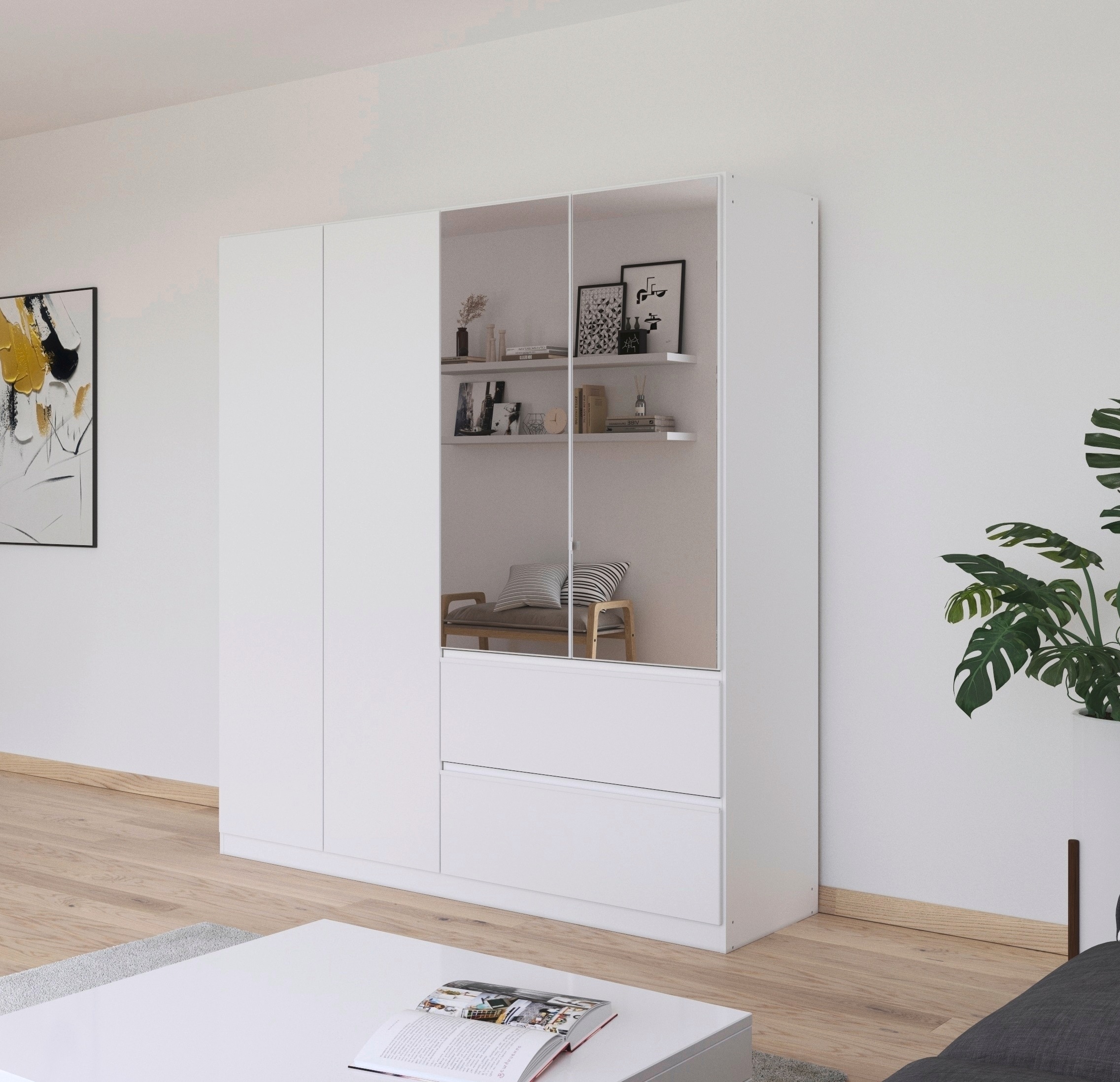 rauch Drehtürenschrank "Kleiderschrank Schrank Garderobe Wäscheschrank Schl günstig online kaufen