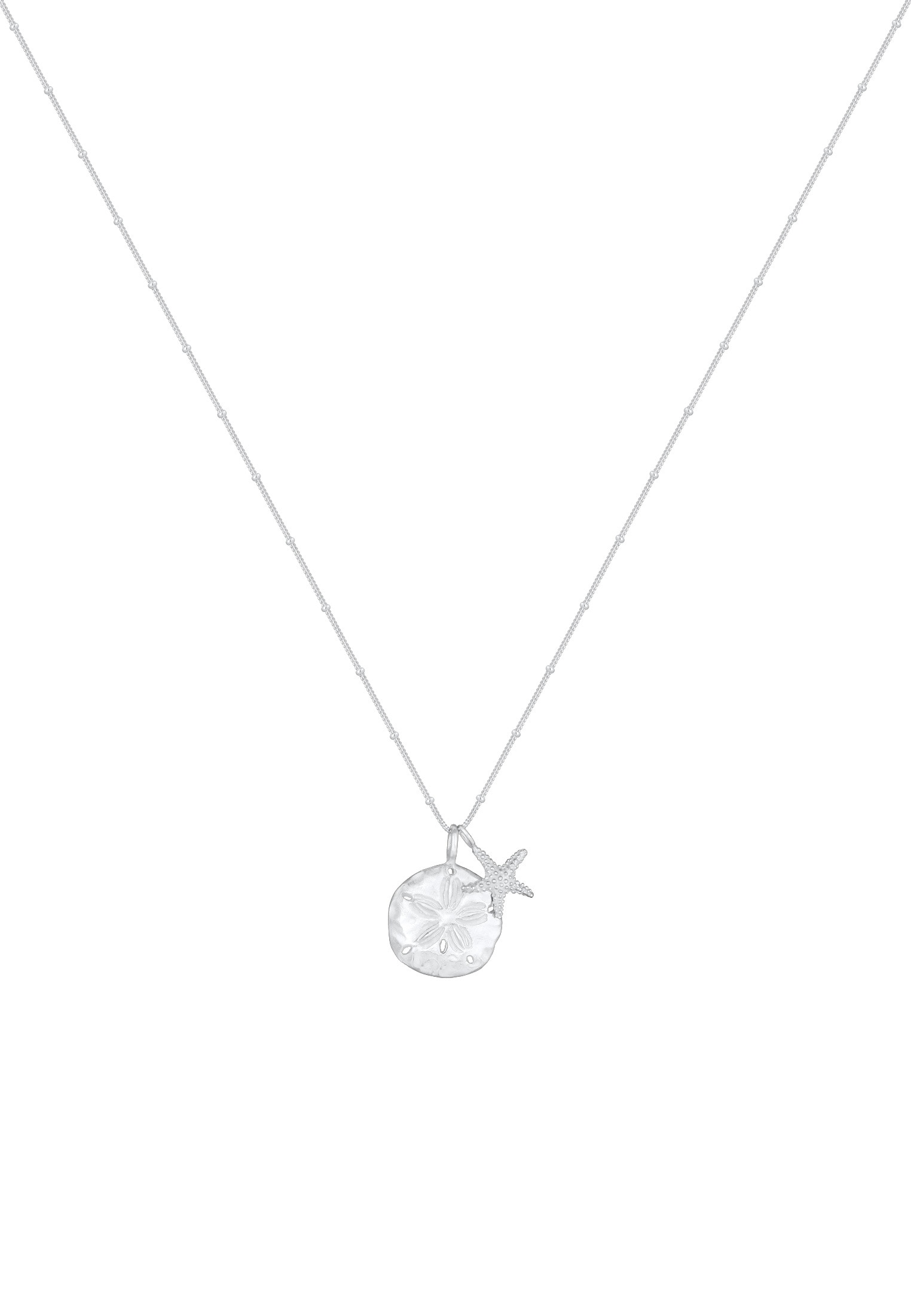 Elli Kette mit Anhänger »Blume Seestern Maritim 925 Sterling Silber«