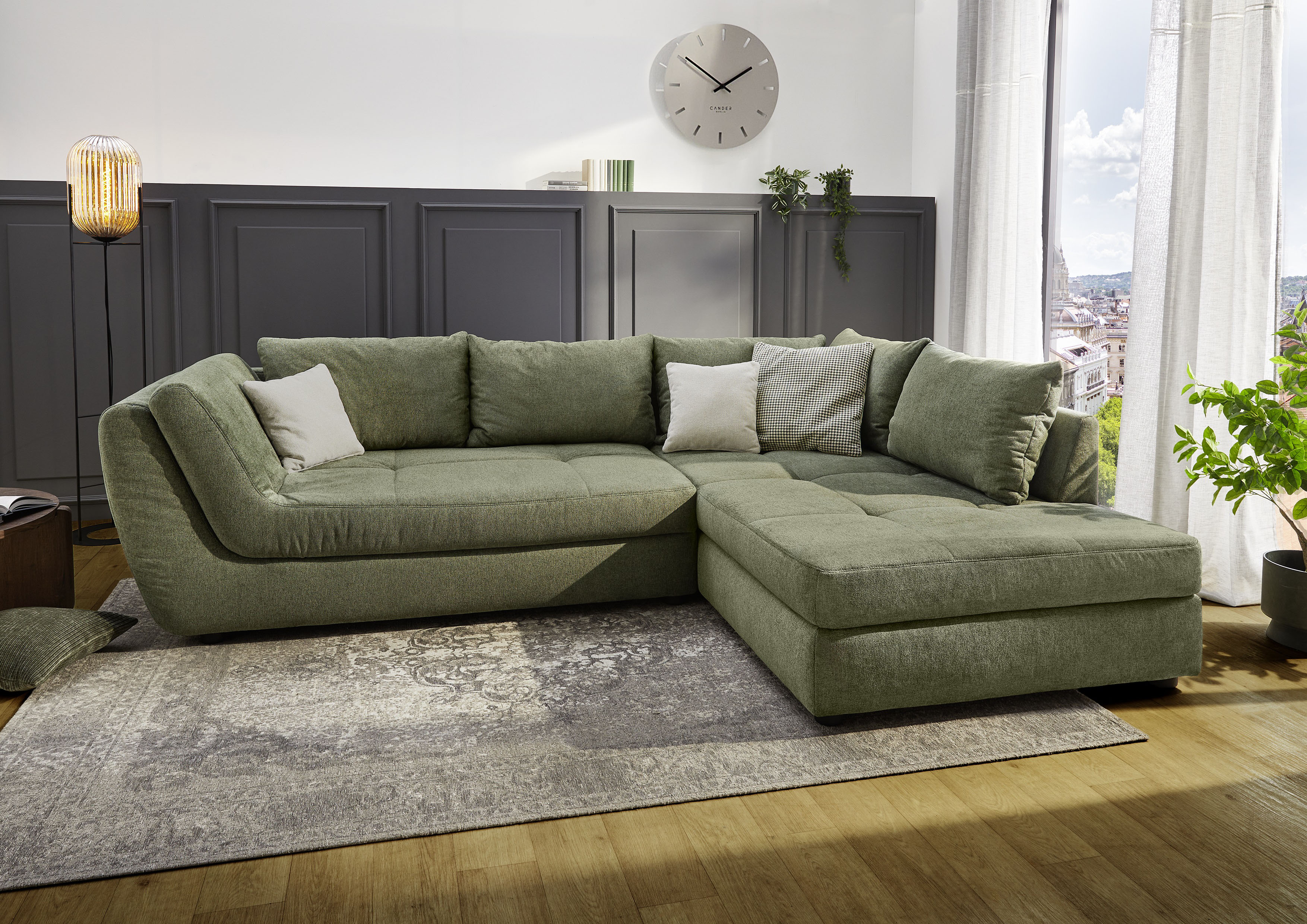 Jockenhöfer Gruppe "Rascasse L-Form, B: 322 cm" mit Zierkissen, XXL-Sofa