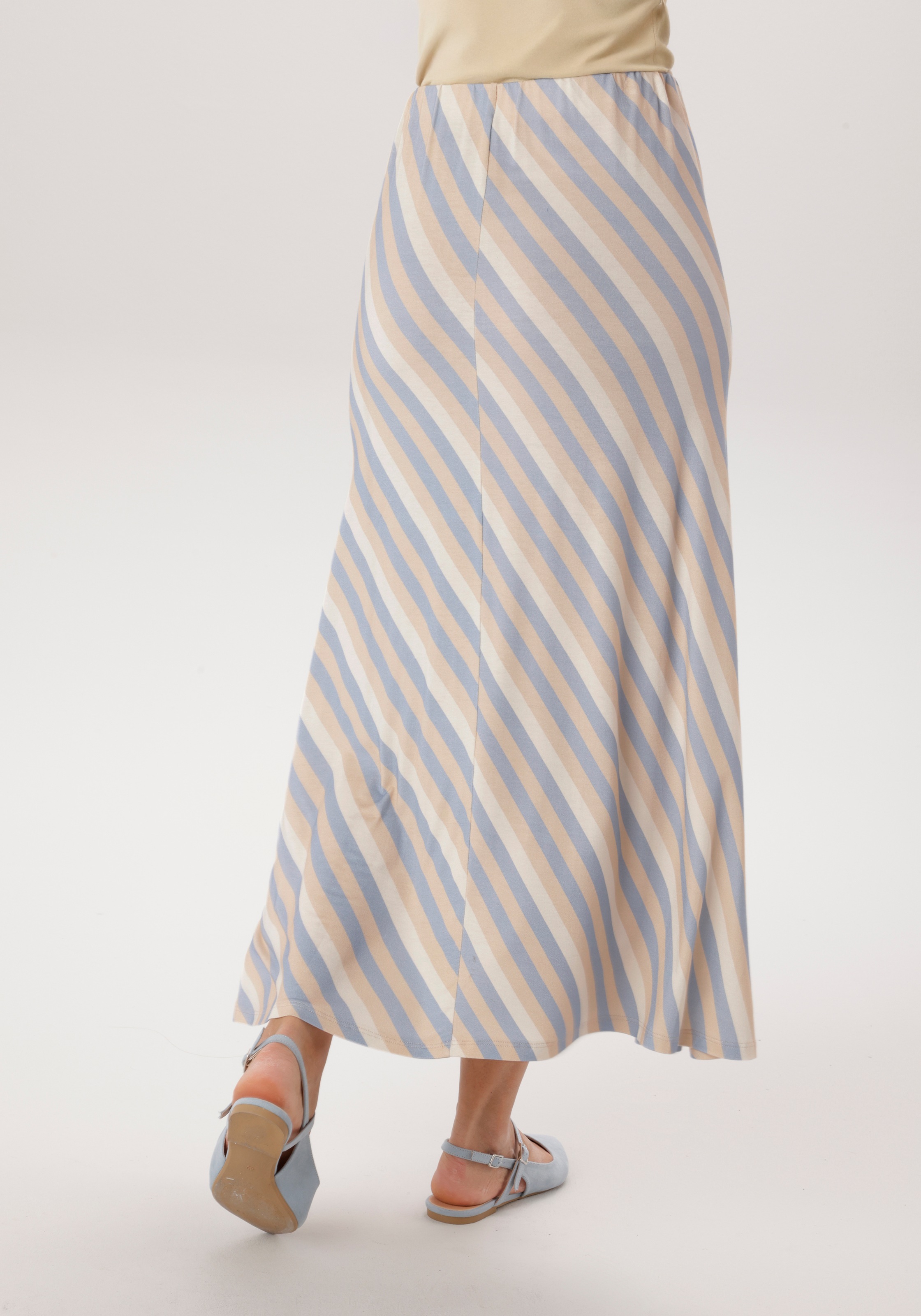 Aniston SELECTED Maxirock mit innenliegenden, elastischen Gummiband - NEUE günstig online kaufen