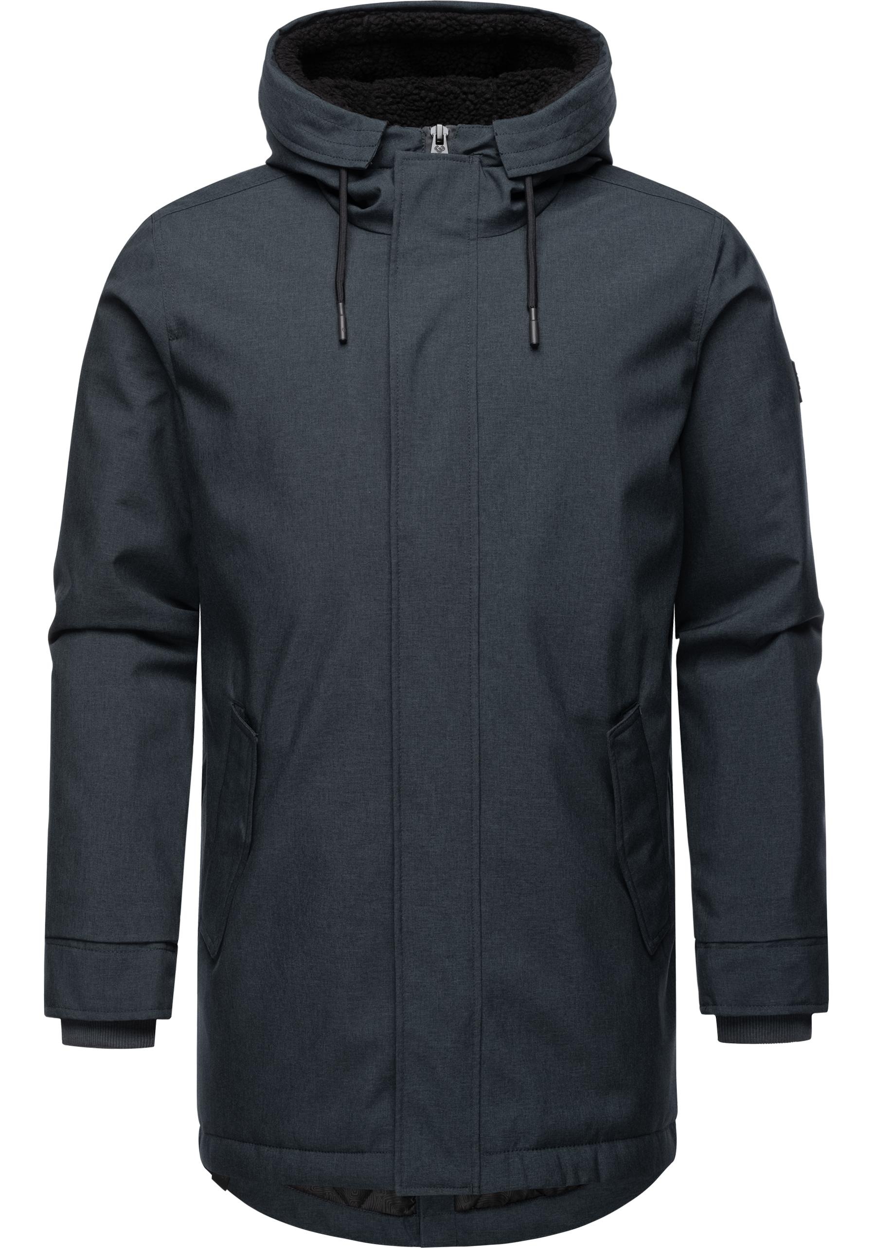 Ragwear Kurzmantel »Mr Smithem YOUMODO«, wasserdichte lange Herren Winterjacke mit Kapuze