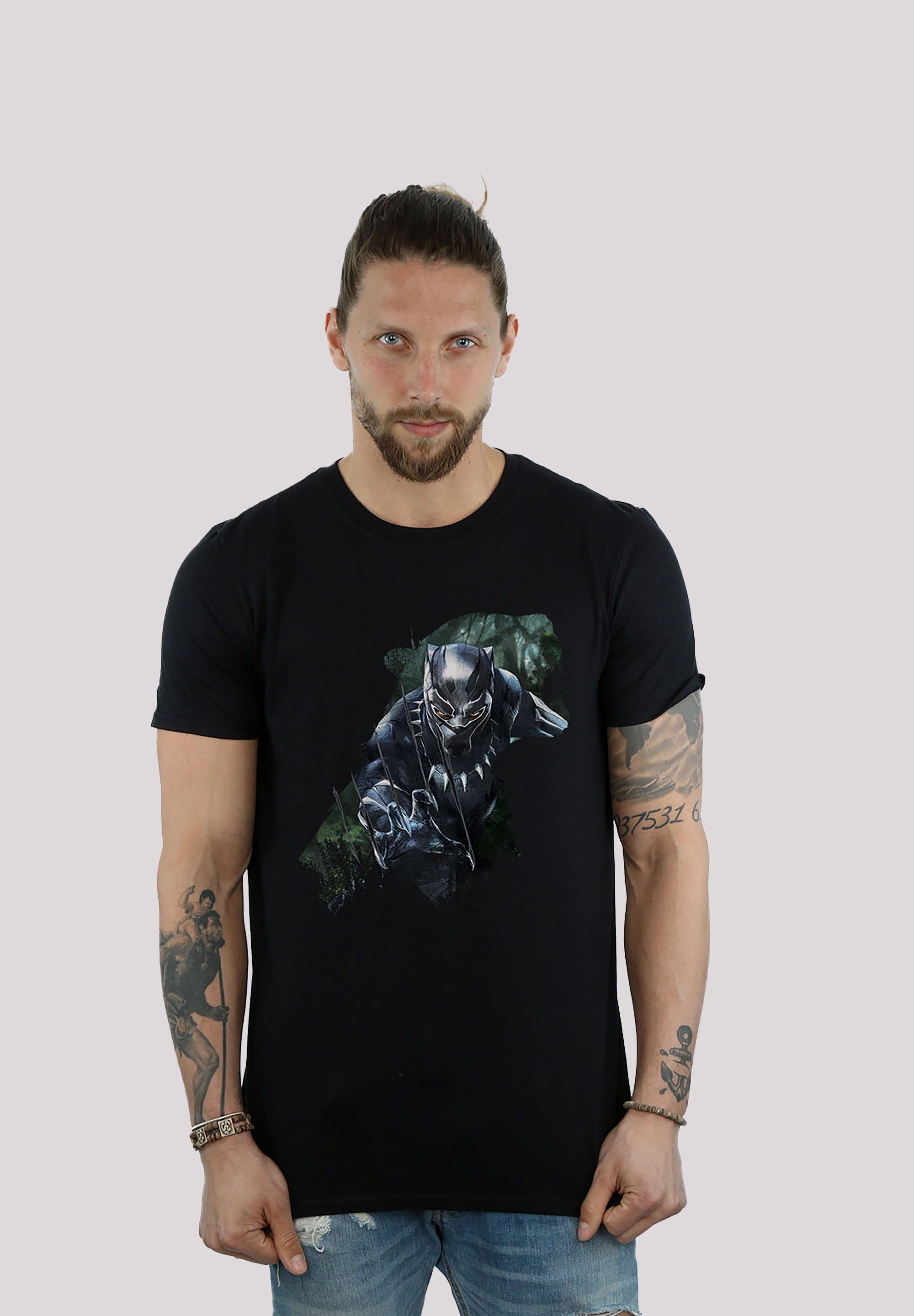F4NT4STIC T-Shirt »Marvel Black Panther Wild Sillhouette«, Print