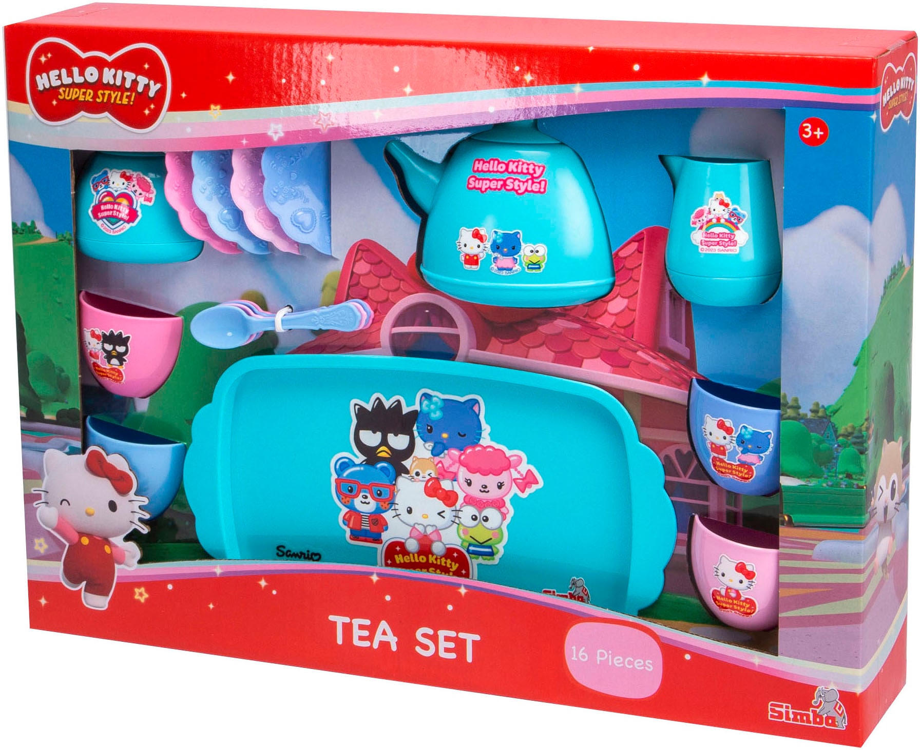 SIMBA Spielgeschirr »Hello Kitty, Teeservice, 16-tlg.«