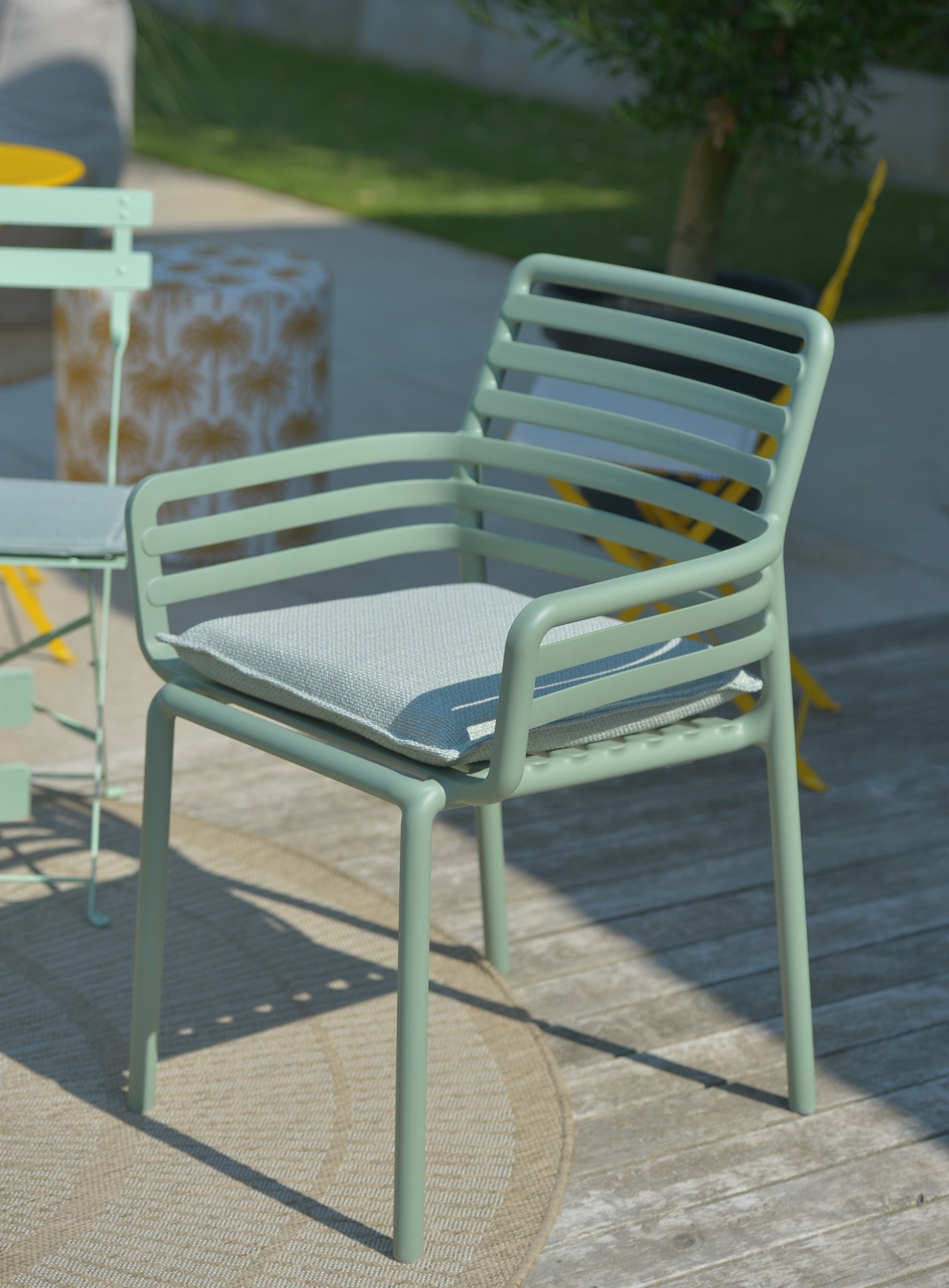 H.O.C.K. Sitzauflage "Linova" Outdoor Sitzkissen, 40x40x6cm, Stuhlkissen, s günstig online kaufen