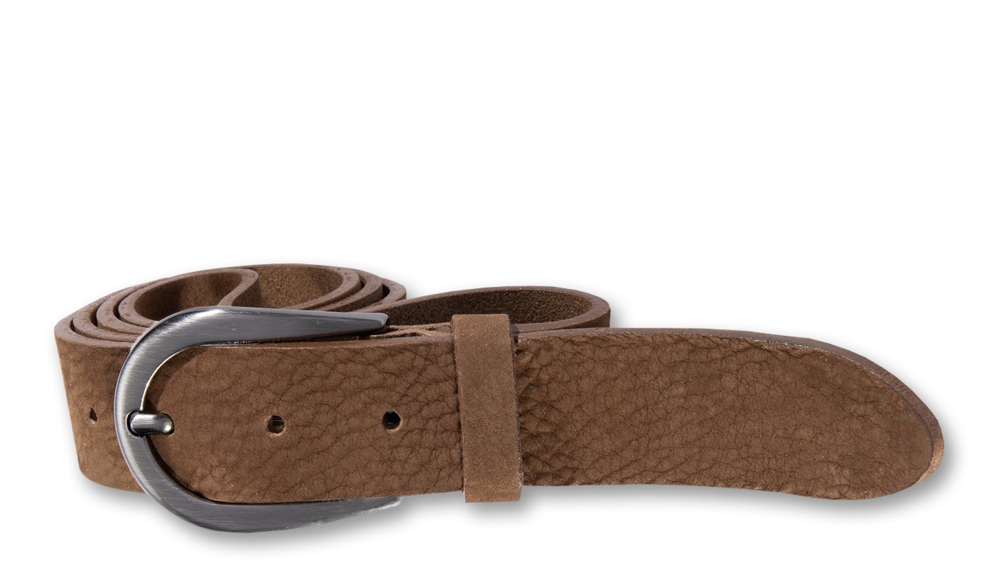 Silbergift Ledergürtel "Ledergürtel mit dunkler Schließe in Hufeisenform" günstig online kaufen