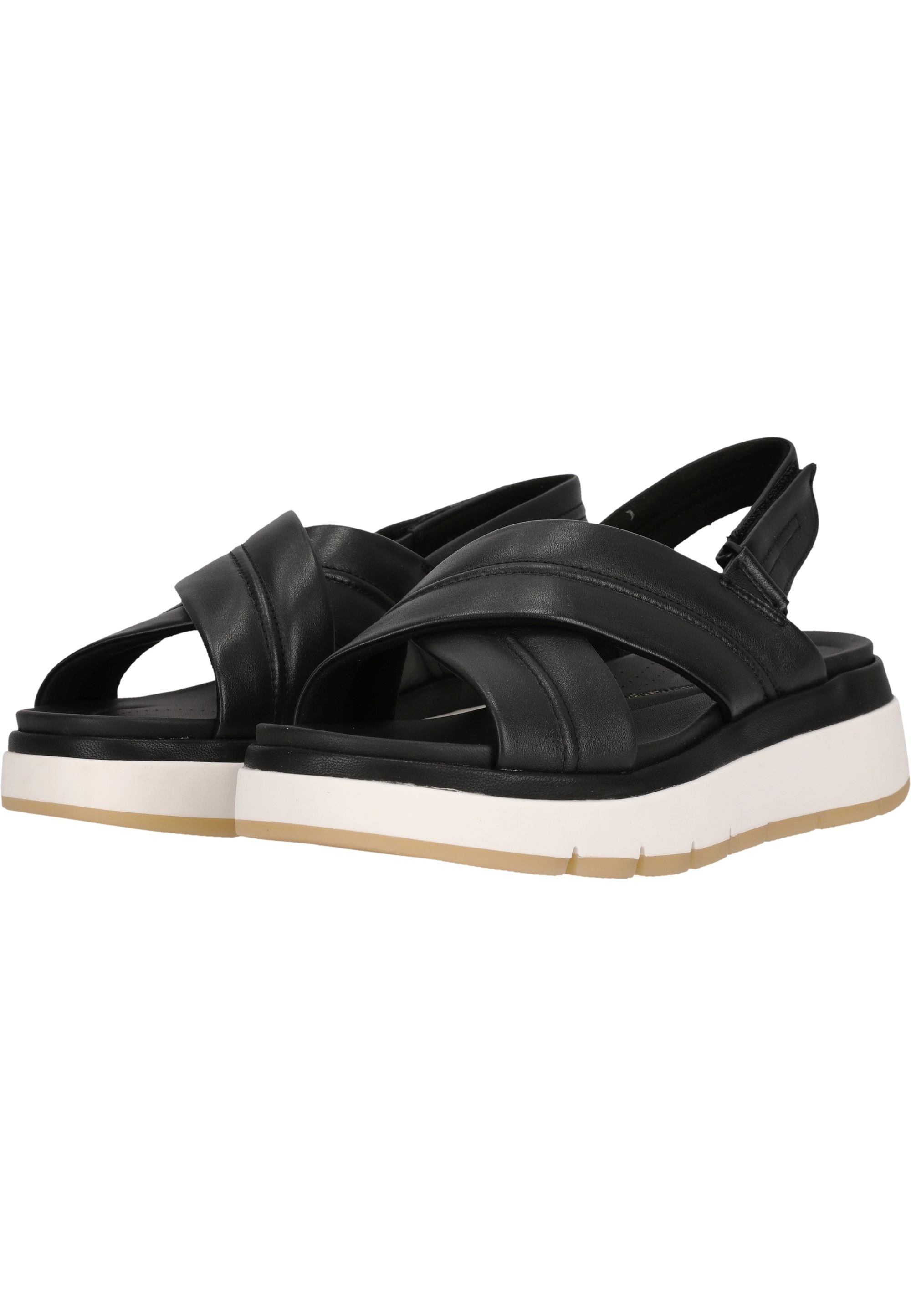 Clarks Sandale »Tuscan Cross«, mit eleganten Crossover-Riemen