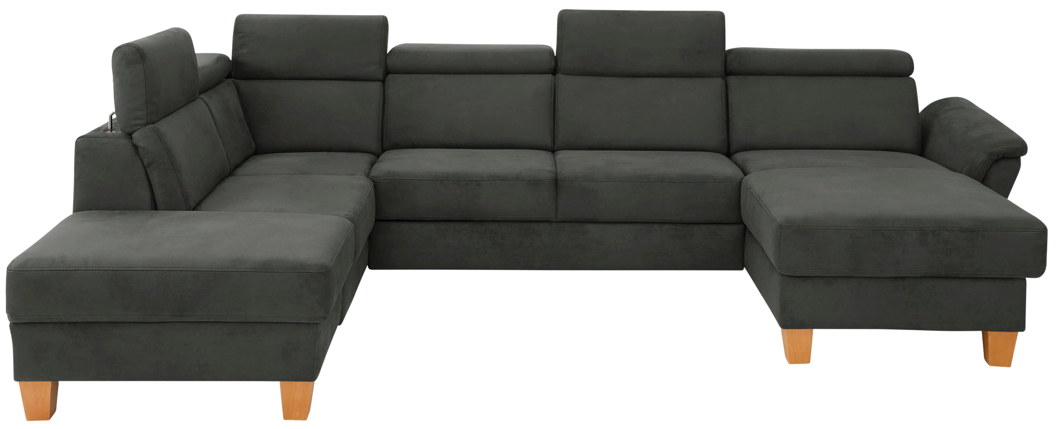 OTTO home Wohnlandschaft "Conville U-Form" Kopfteilverstellung wahlweise mit Schlaffunktion und Bettkasten