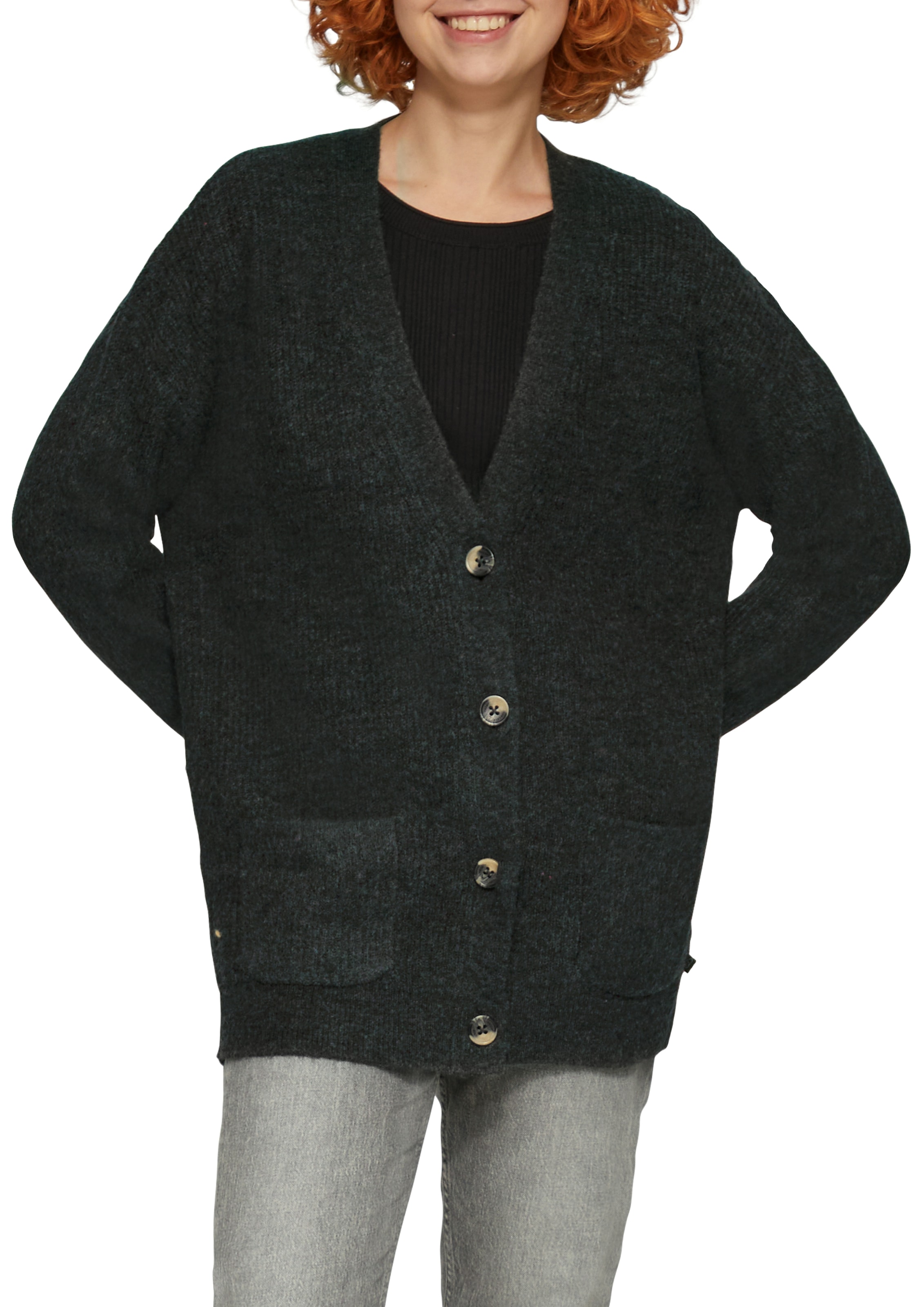 QS Strickjacke, mit Taschen