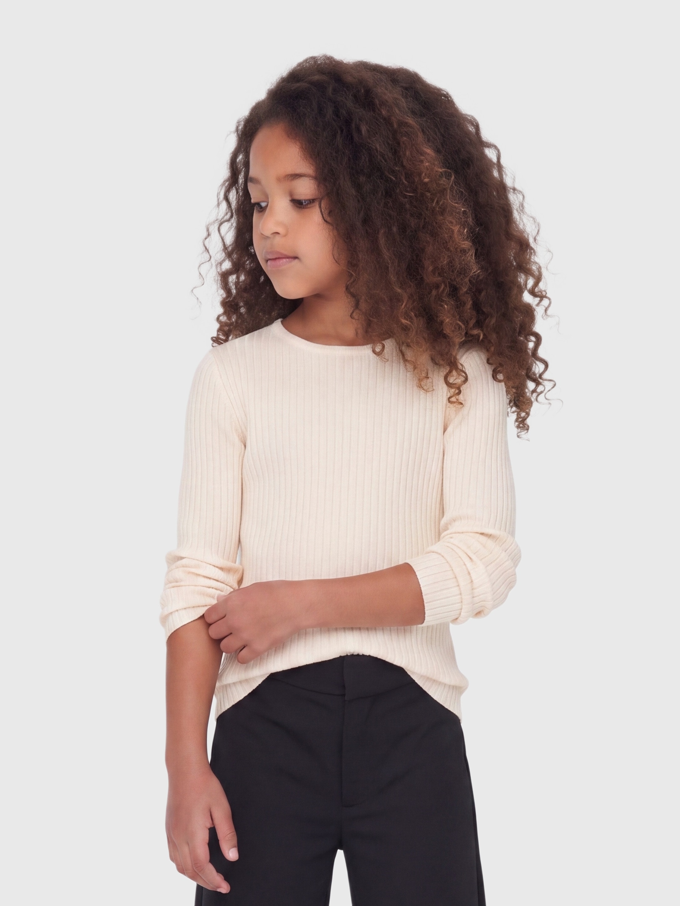 KIDS ONLY Strickpullover "KOGIBI LS RIB BOATNECK CP KNT" Viskosemischung, regular fit