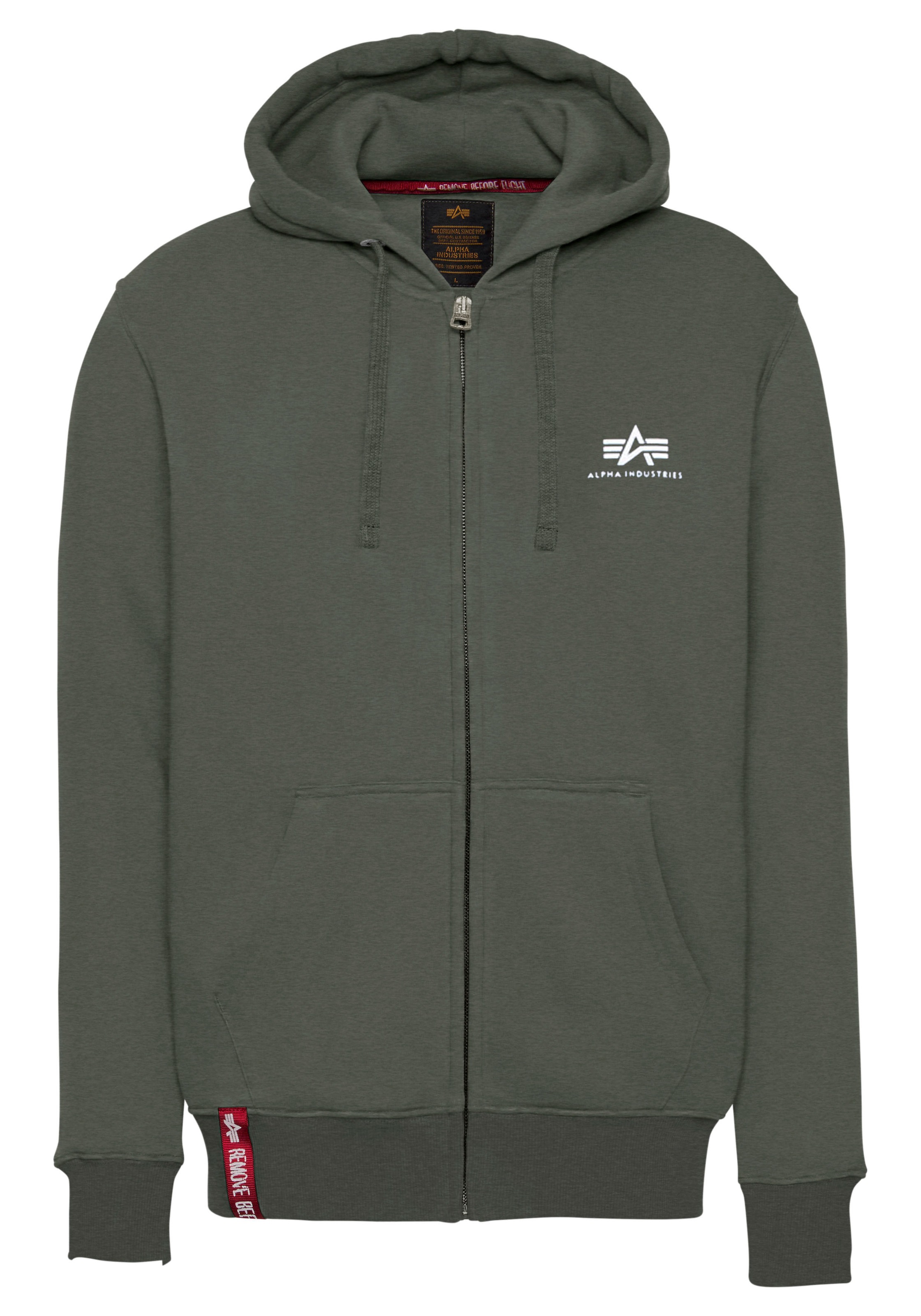 Alpha Industries Kapuzensweatjacke »Basic Zip Hoody SL«