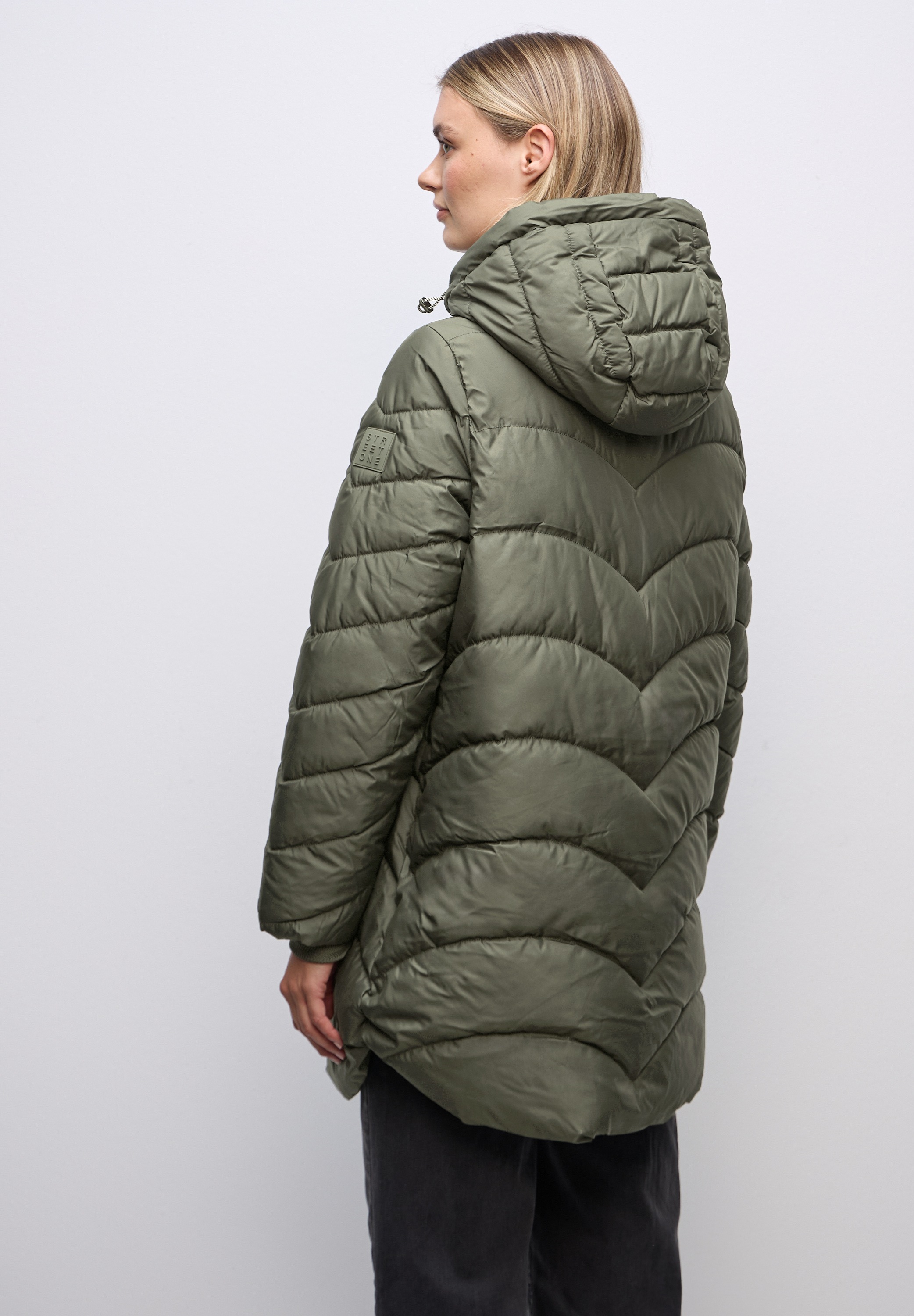 STREET ONE Steppjacke mit Kapuze mit Kapuze mit Tunnelzugband günstig online kaufen