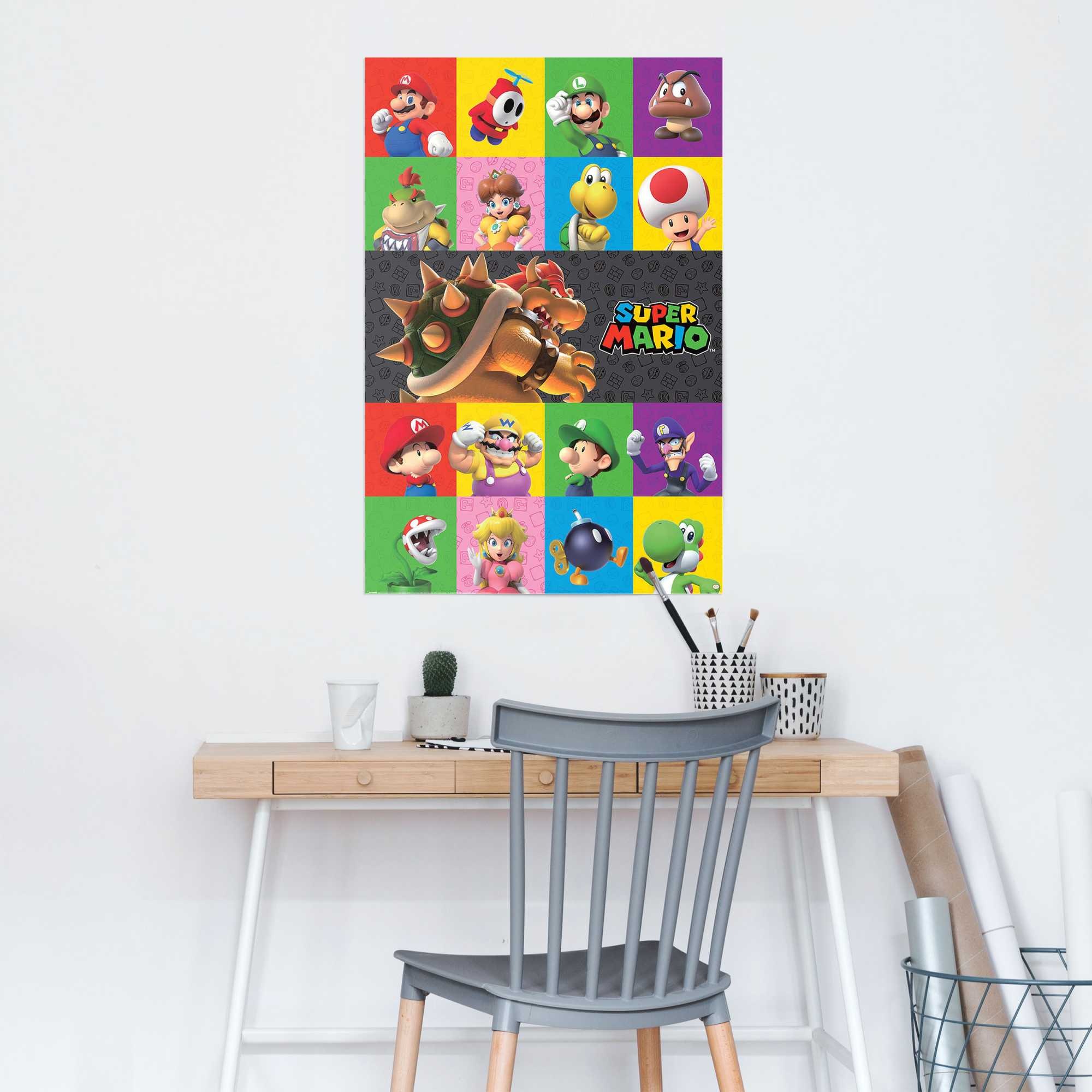 Reinders! Poster »Super Mario - characters«, Kinderzimmer - Mehrfarbig - 150 gr. Papier - Games - 61x91,5 cm