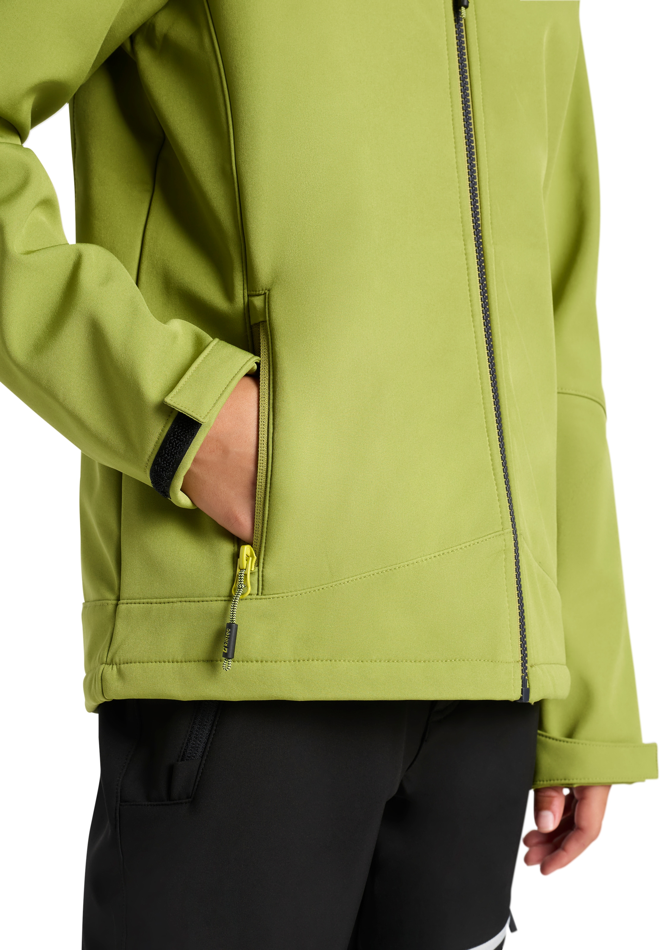 Killtec Softshelljacke »BYS SFTSHLL JCKT OT«, (1 St.), mit Kapuze, Übergangsjacke, Wasserabweisend & Windabweisend, für Kinder