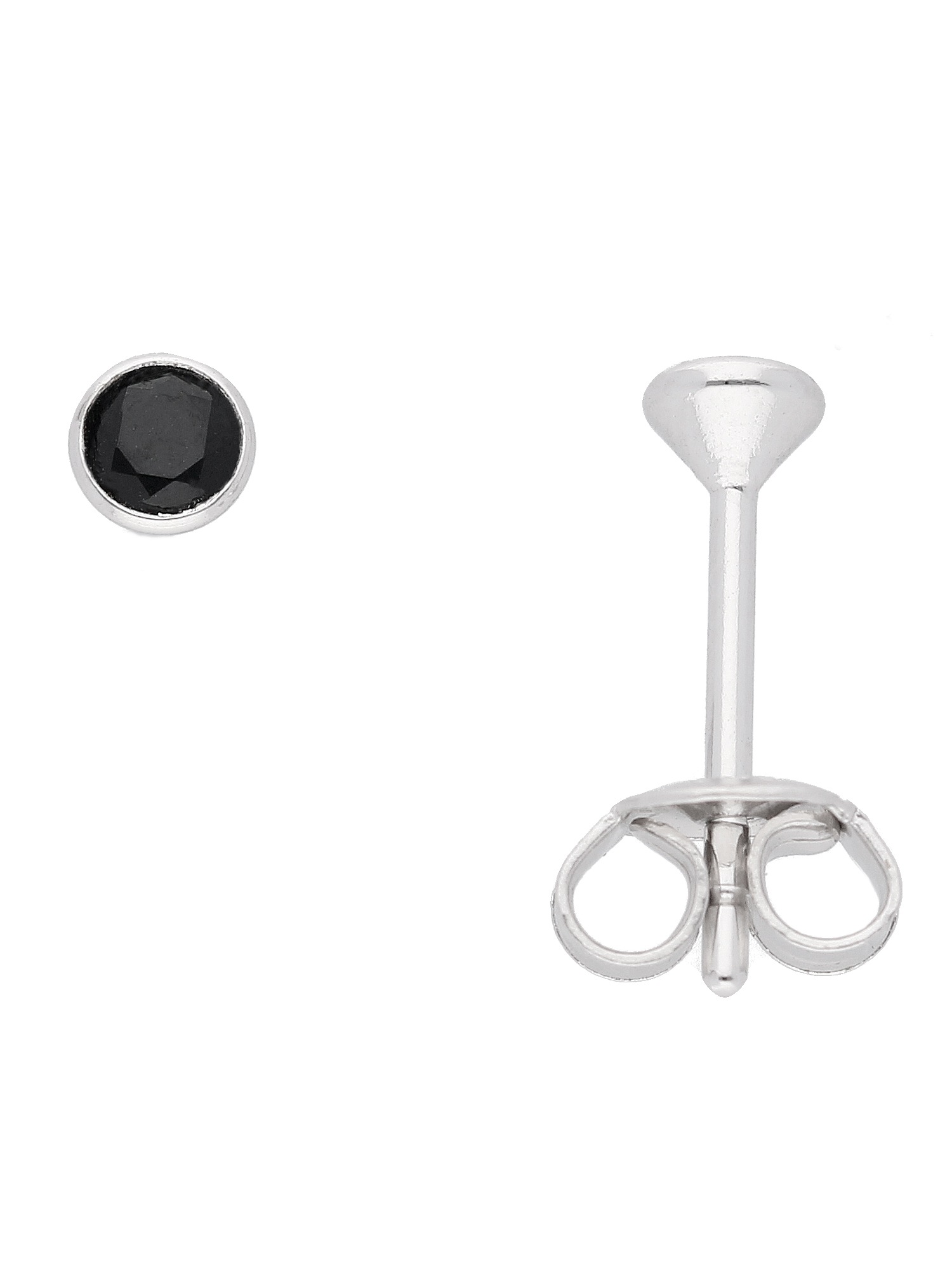 Adelia´s Paar Ohrhänger »1 Paar 925 Silber Ohrringe / Ohrstecker mit Zirkonia Ø 3 5 mm« 925 Sterling Silber mit Zirkonia Silberschmuck für Damen