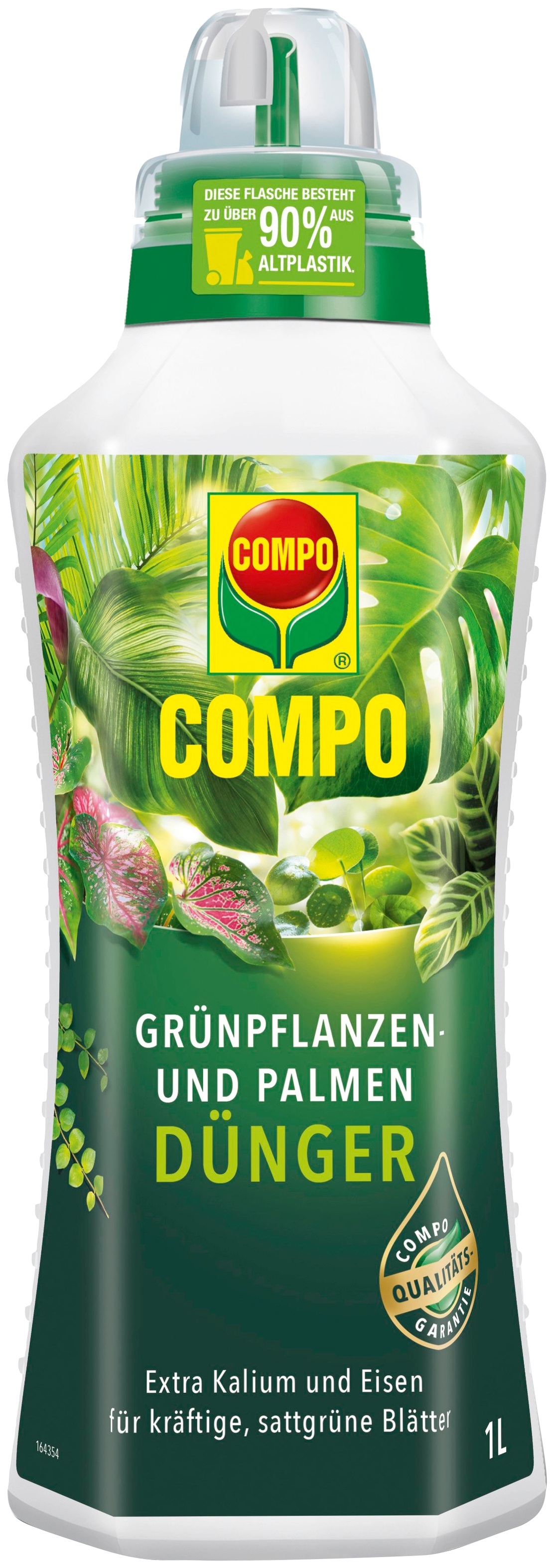 Compo Pflanzendünger, 1 l, Grünpflanzen und Palmendünger, 1 Liter