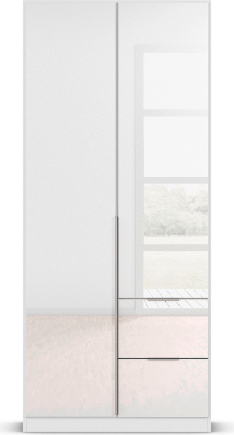 rauch Drehtürenschrank »Kleiderschrank Kleiderschränke Schrank Garderobe AGORDO mit Glasfront«, mit Außenschubkästen, in 6 Breiten und 2 Höhen MADE IN GERMANY