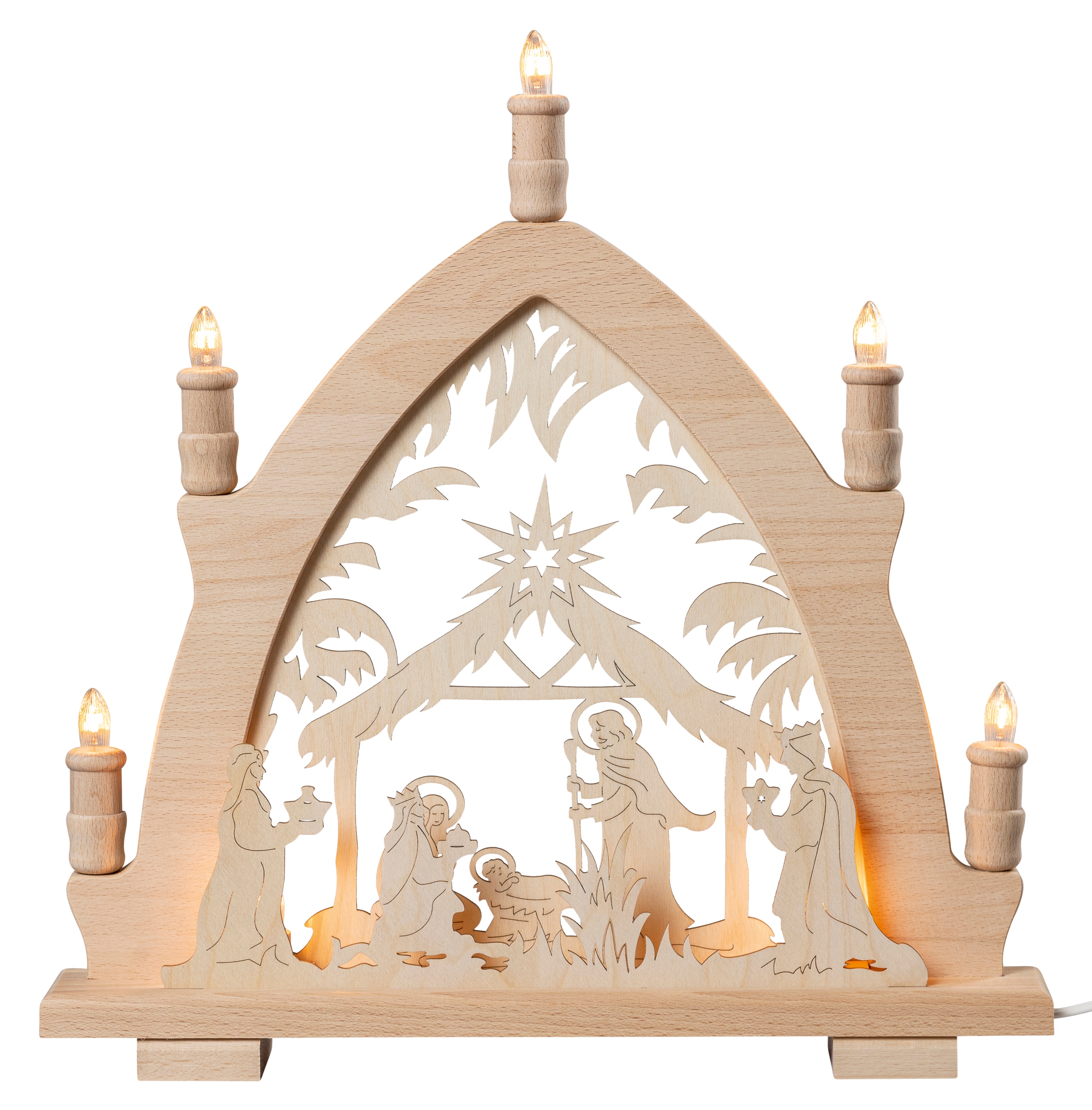 SAICO Original LED Schwibbogen "Lichterspitze, Christi Geburt" Premium LED- günstig online kaufen