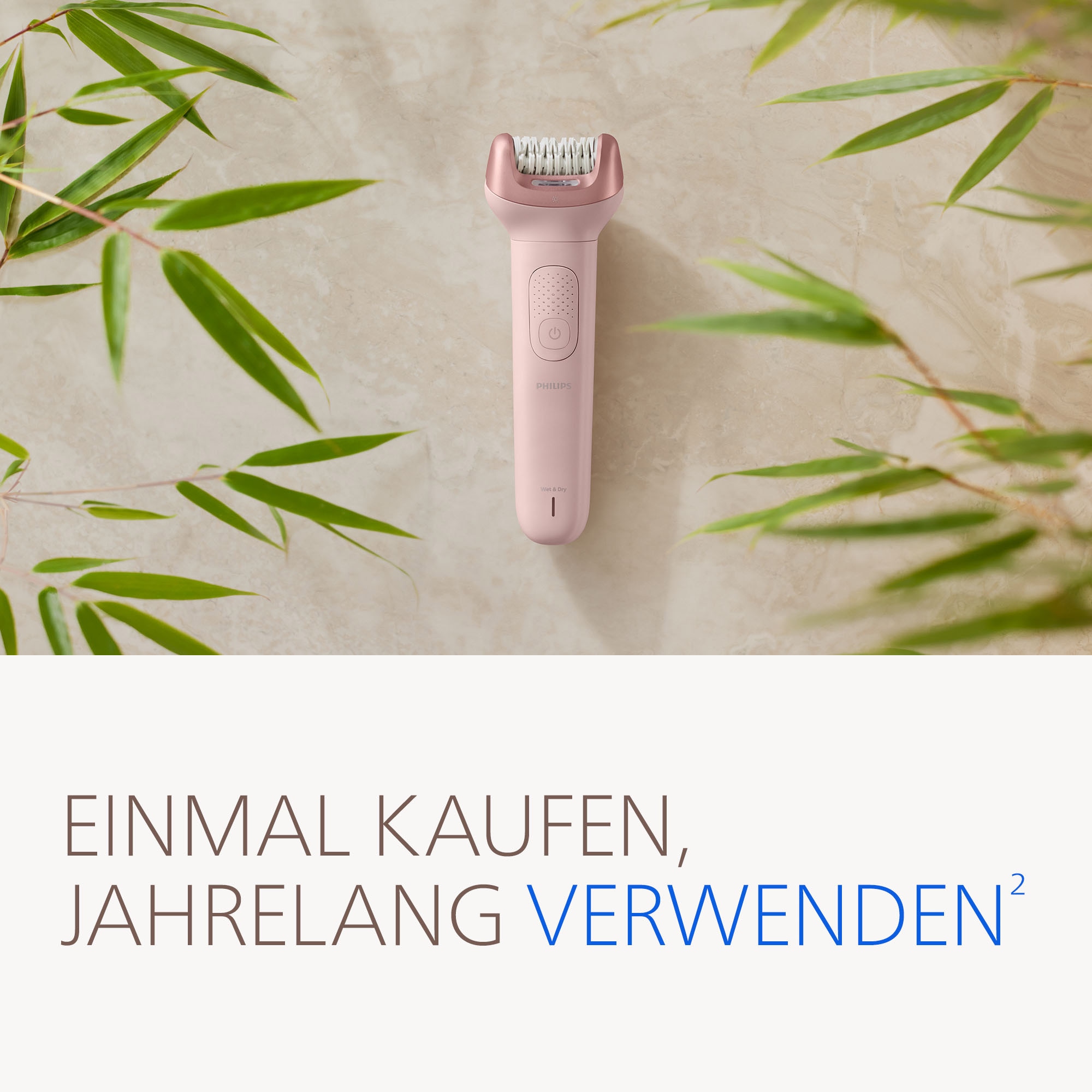 Philips Epilierer »Series 9000 BRE718/00« 5 Stk. Aufsätze nass und trocken verwendbar, mit 2 Geschwindigkeitsstufen
