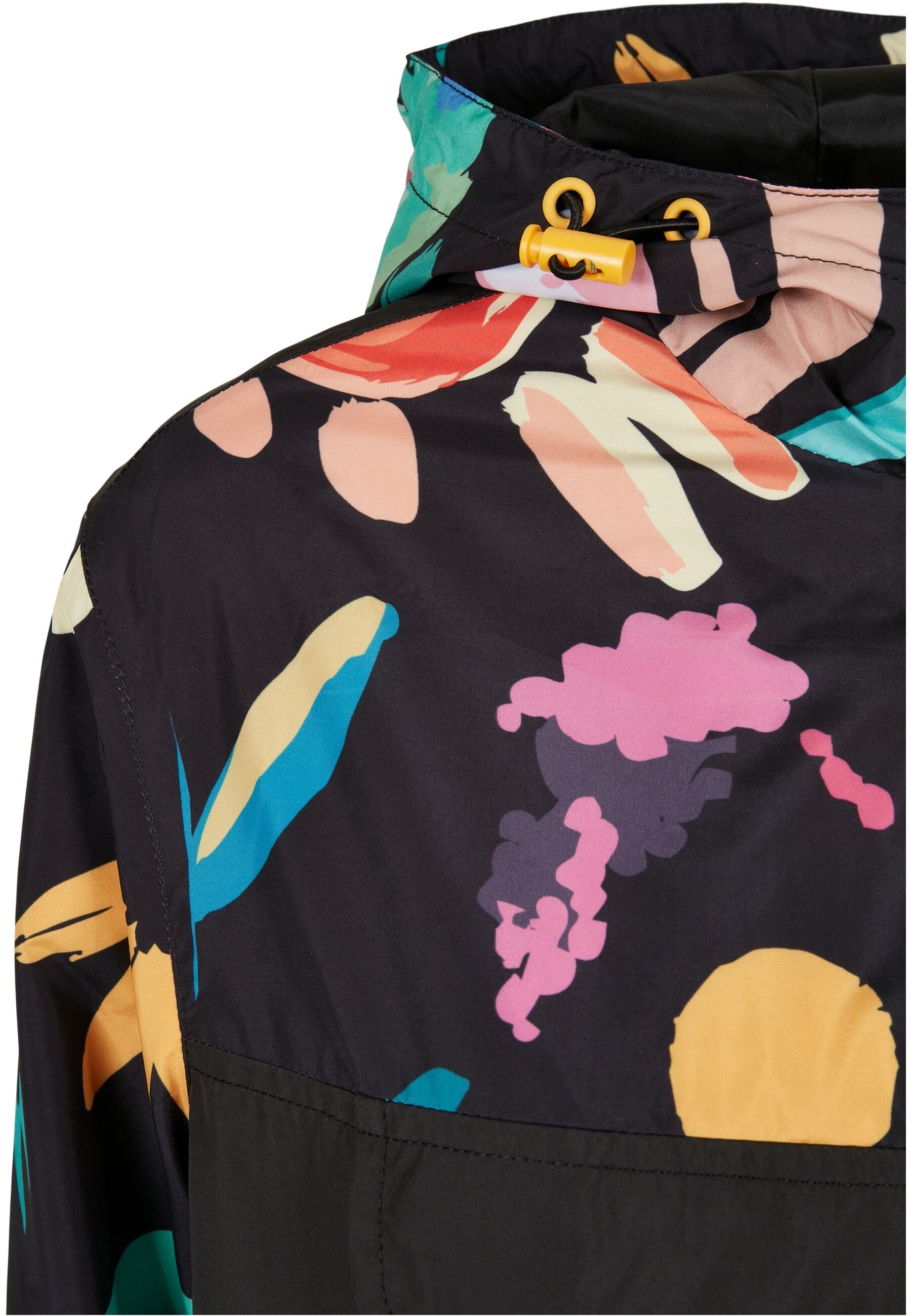 URBAN CLASSICS Allwetterjacke »Urban Classics Damen Ladies Mixed Pull Over Jacket«, (1 St.), mit Kapuze