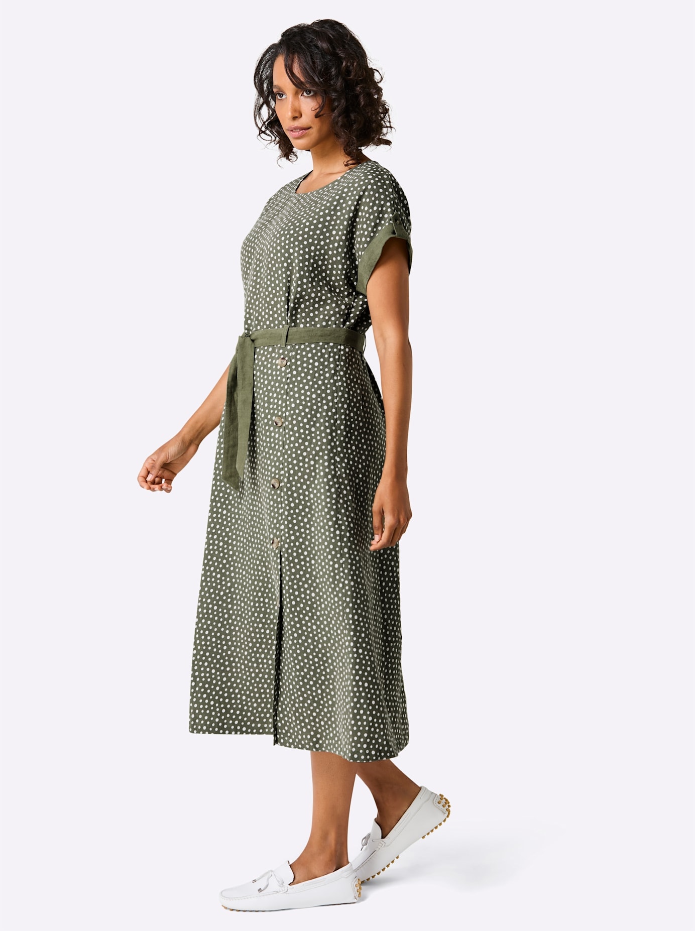 CREATION L PREMIUM Druckkleid »Leinen-Kleid«