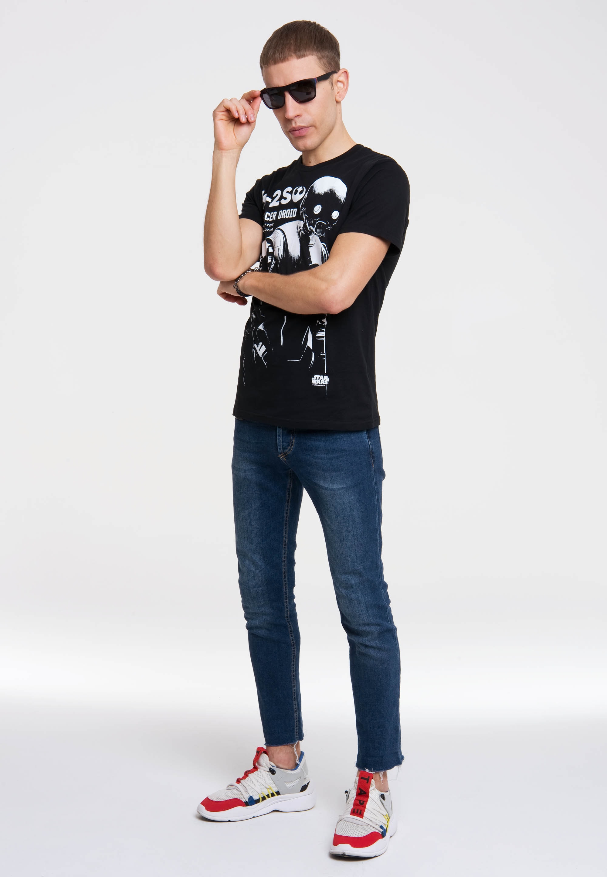 LOGOSHIRT T-Shirt »Star Wars - K-2SO«, mit tollem Star Wars-Frontdruck