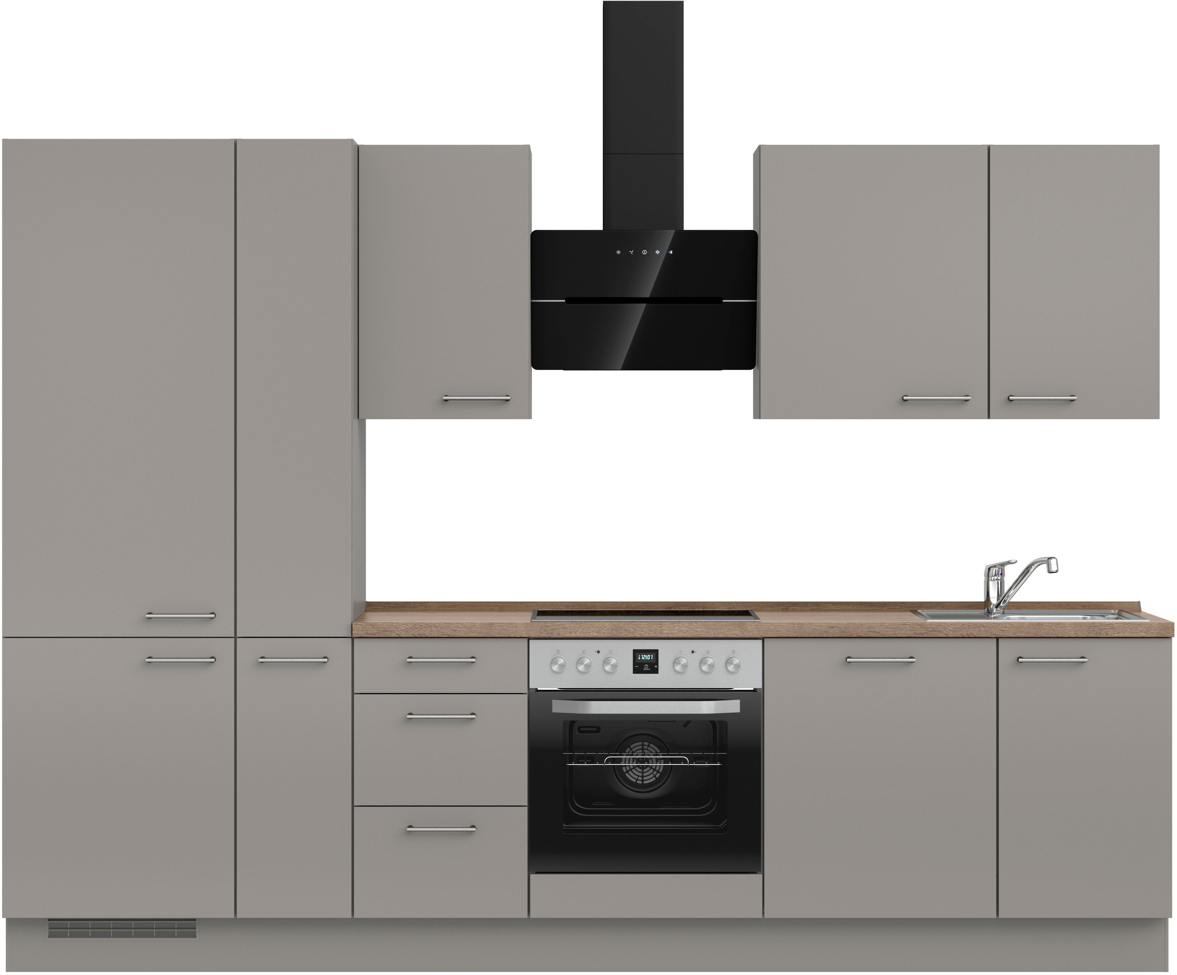nobilia Küchenzeile ""Laser II", Ausrichtung wählbar, Breite 300 cm" vormon günstig online kaufen