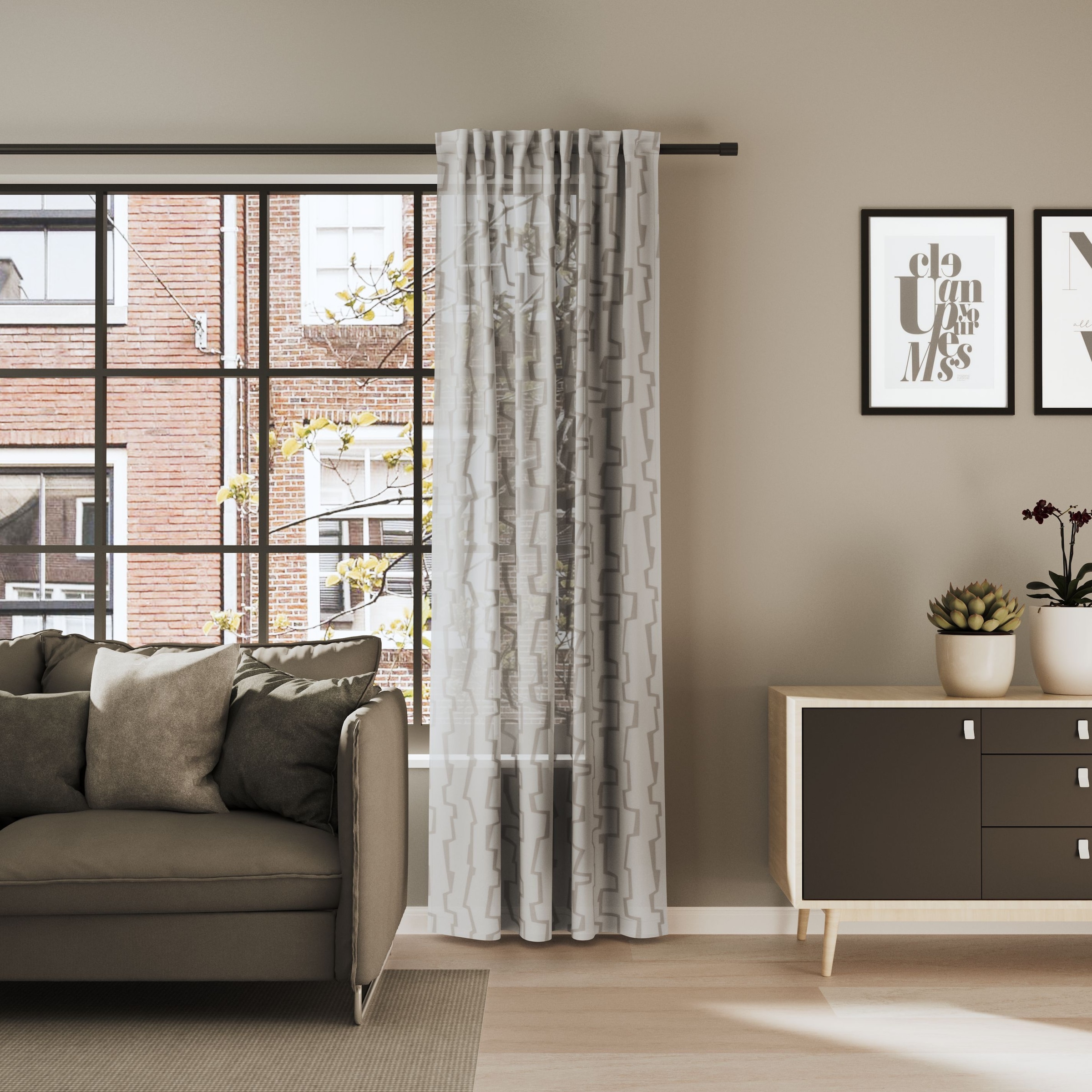 Neutex for you Vorhang "CARARO" Multifunktionsband 1 Stk. tlg. Buntweber mi günstig online kaufen