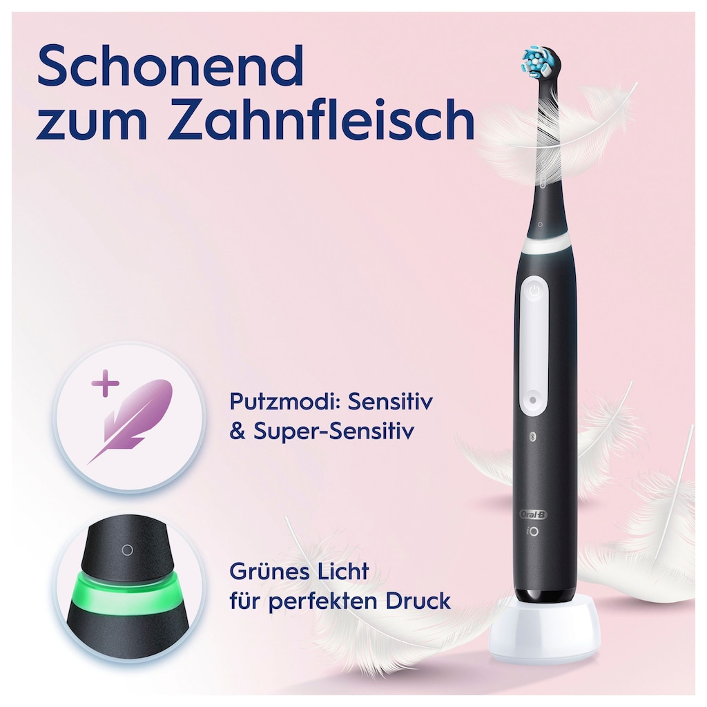 Oral-B Elektrische Zahnbürste »iO 4 Duopack«, 2 St. Aufsteckbürsten