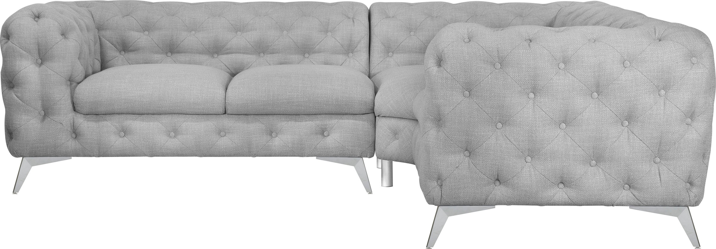 Leonique Chesterfield-Sofa »Glynis L-Form« aufw...