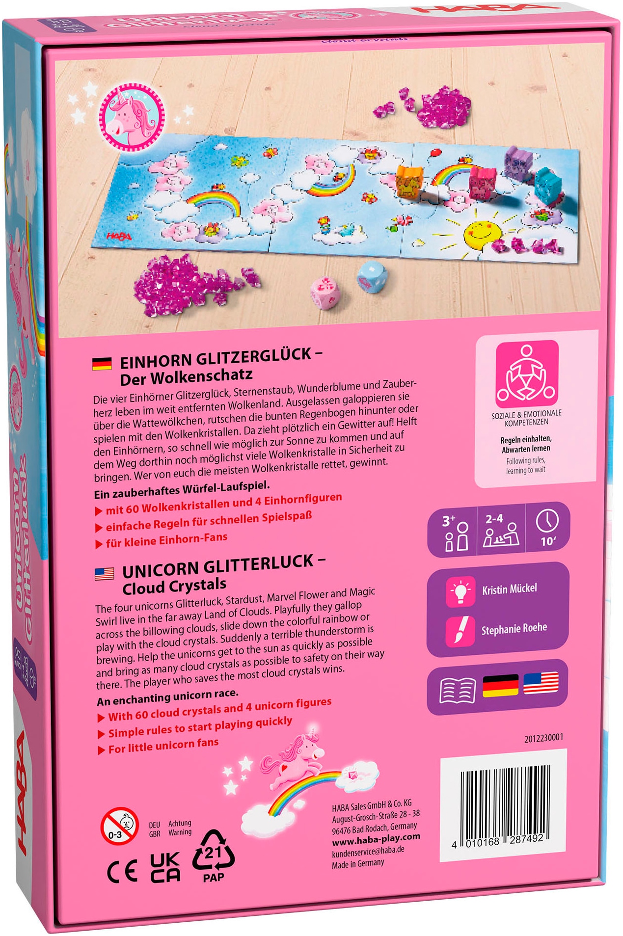 Haba Spiel »Einhorn Glitzerglück Wolkenschatz« Made in Germany