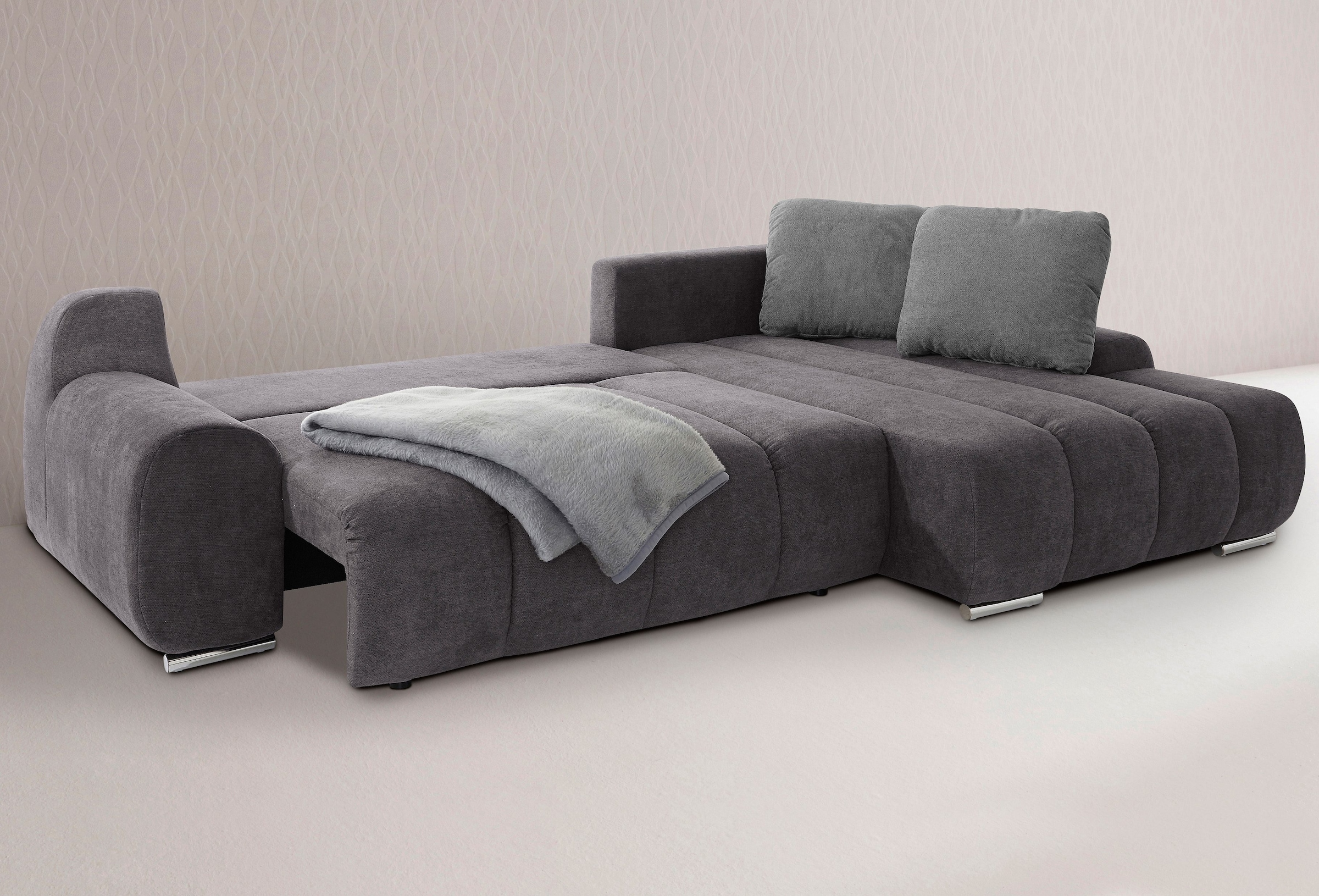 INOSIGN Ecksofa »Bono L-Form«, wahlweise mit Bettfunktion