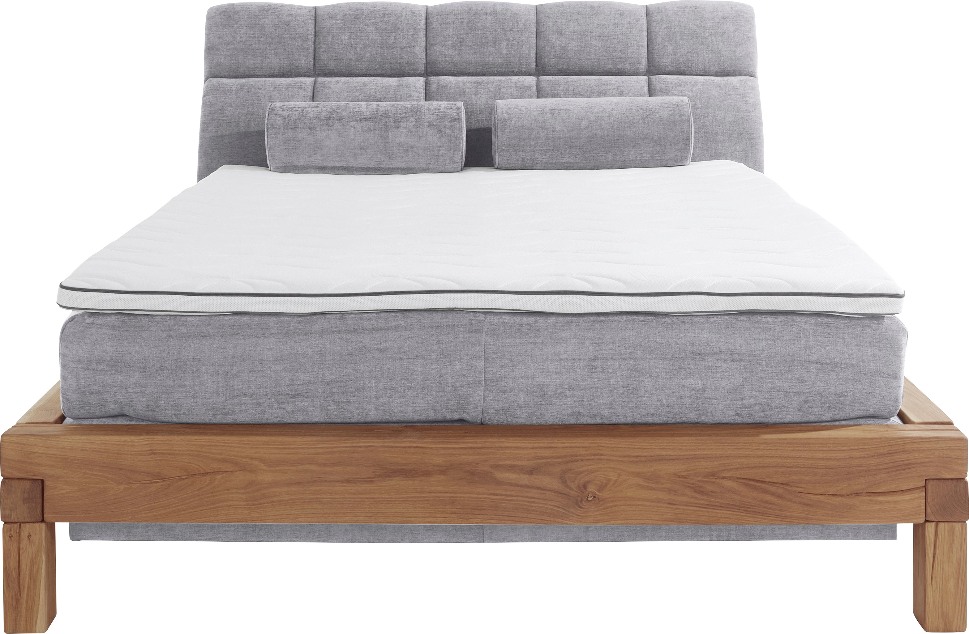 Thumbnail - Home affaire Boxspringbett "Villads", Liegefläche: 160/200 cm aus Balkeneiche, Inside-Boxspring-Unterbau