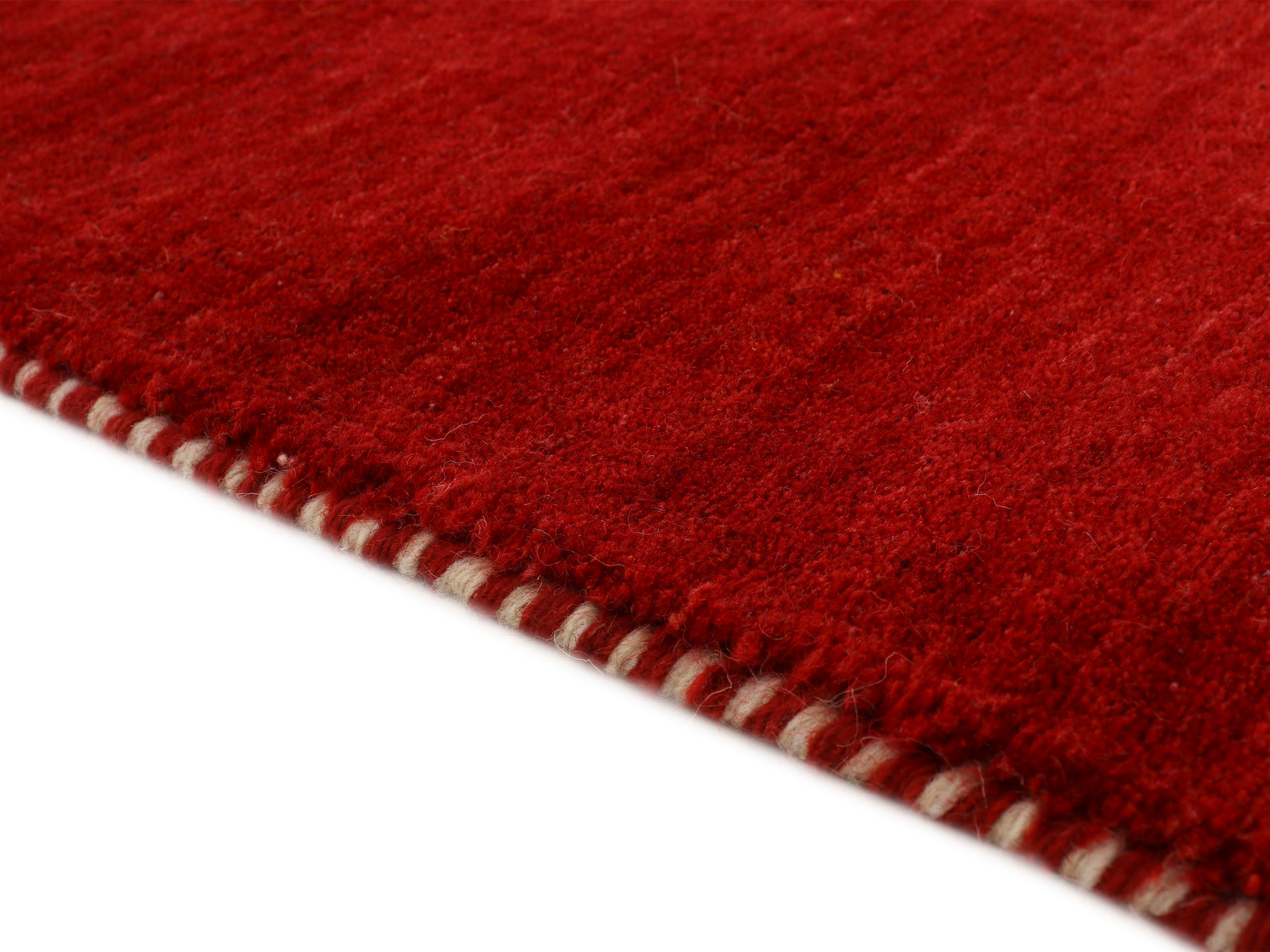 carpetfine Wollteppich »Gabbeh Uni, auch als Läufer erhältlich«, rechteckig, 15 mm Höhe, reine Wolle, handgewebt, Gabbeh Loom Tiermotiv, große Farbauswahl