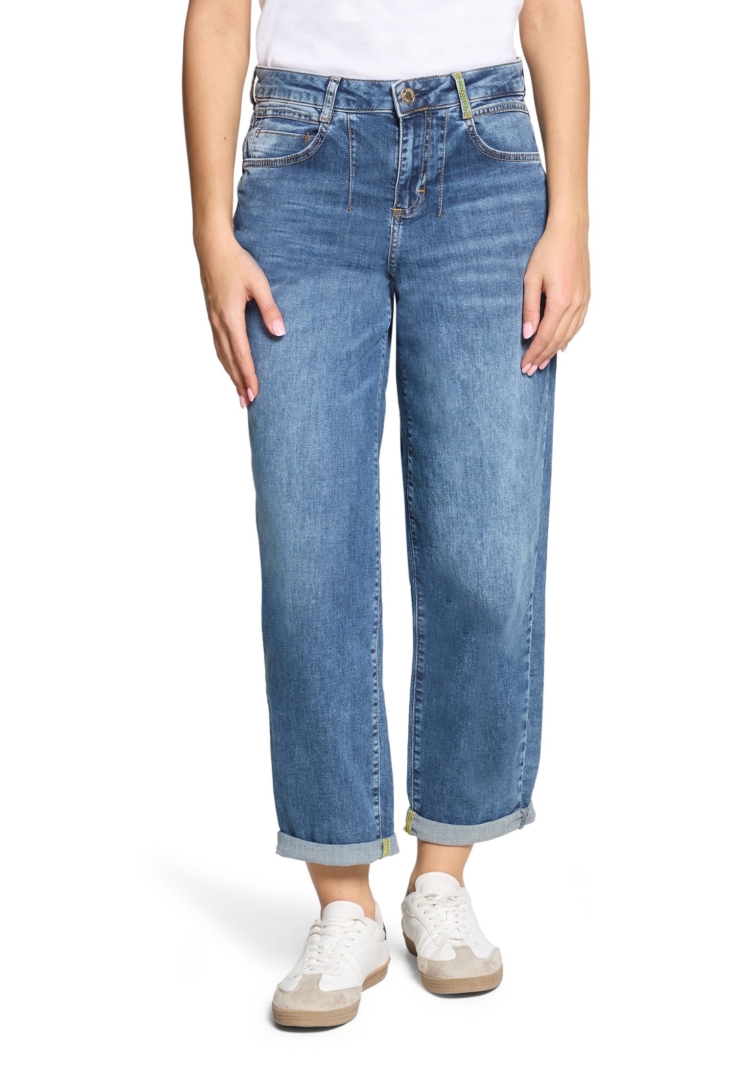 Cartoon Ankle-Jeans "Damen mit Waschung" günstig online kaufen