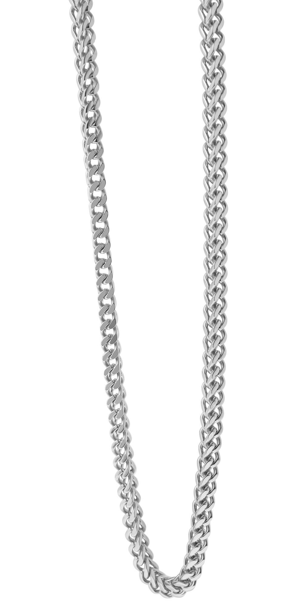 Adelia's Unisex Stainless Steel Chain Necklace Silver 50 cm 2