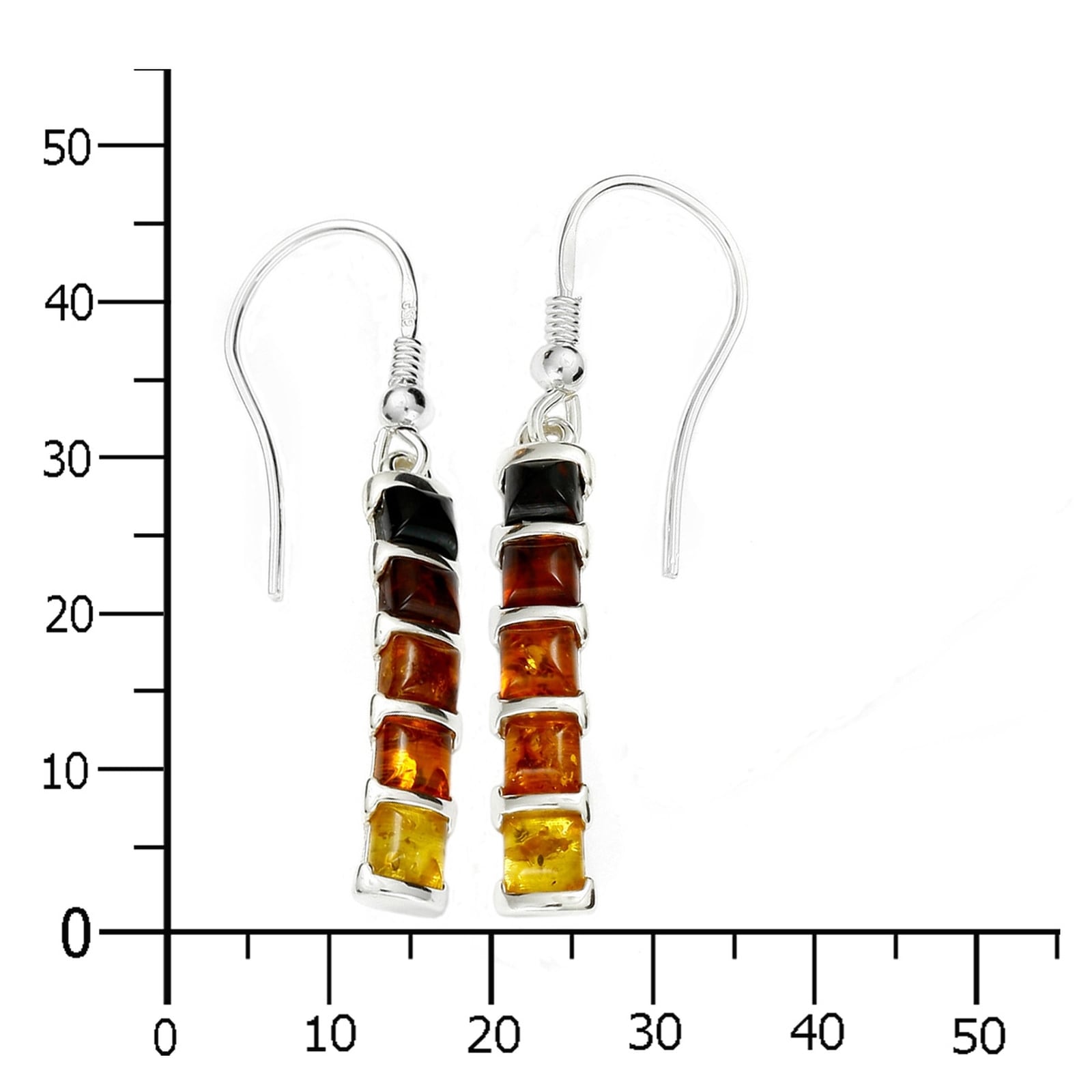 OSTSEE-SCHMUCK Paar Ohrhänger »Ostsee-Schmuck Ohrhänger Rosika Ohrhänger Rosika«, (2 tlg.)