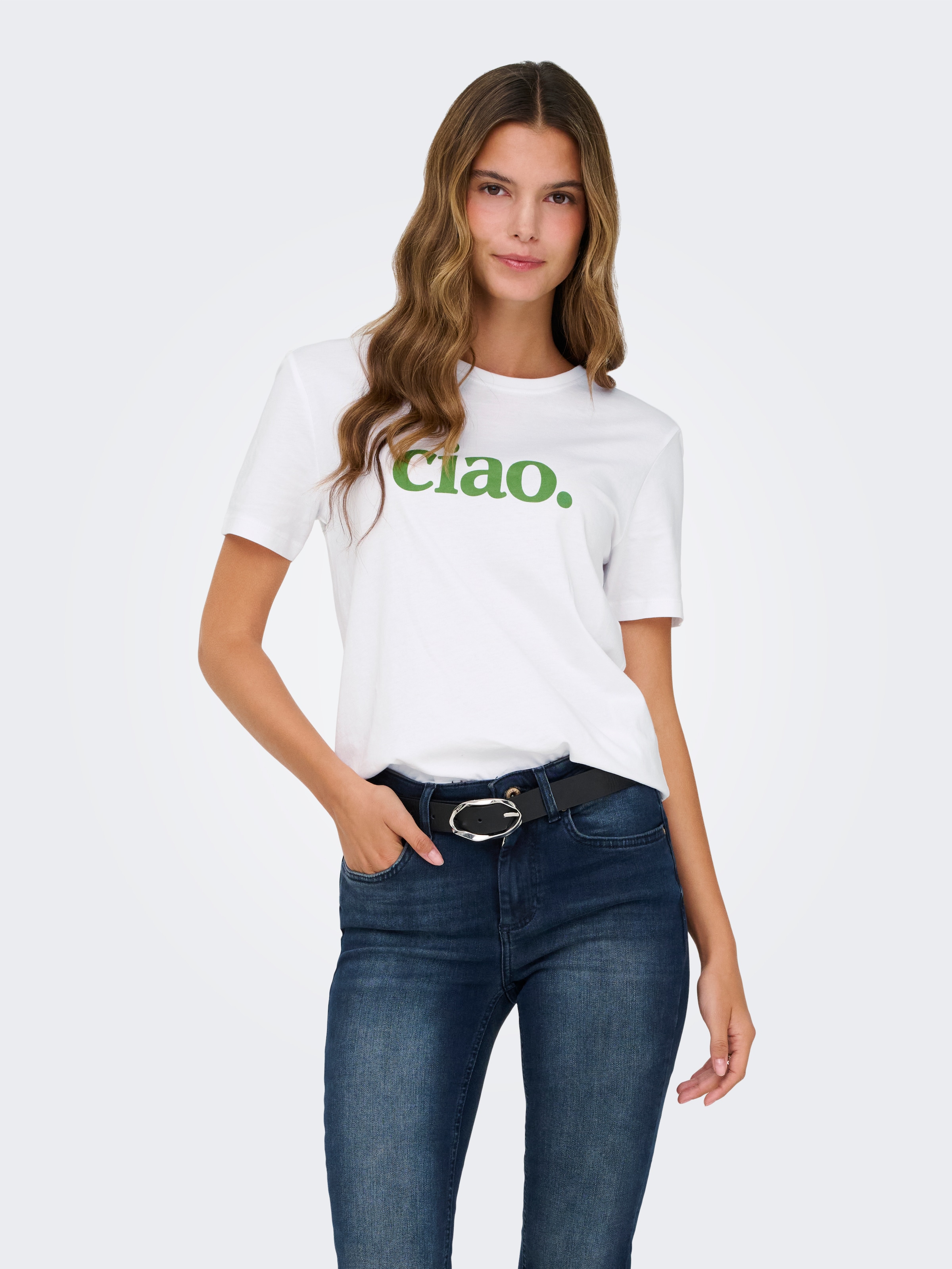 ONLY Kurzarmshirt "ONLMIA S/S PRINTED CS JRS" günstig online kaufen