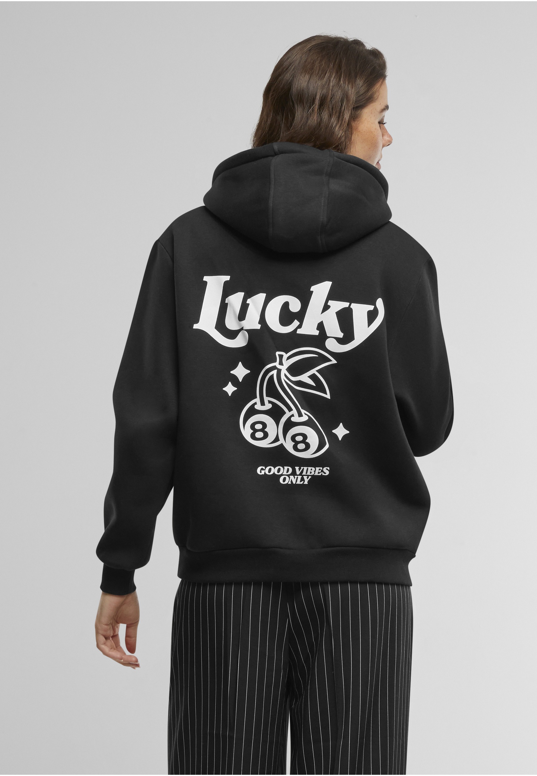 Miss Tee Kapuzensweatshirt »Miss Tee Lucky Cherry Ladies Fluffy Hoody«
