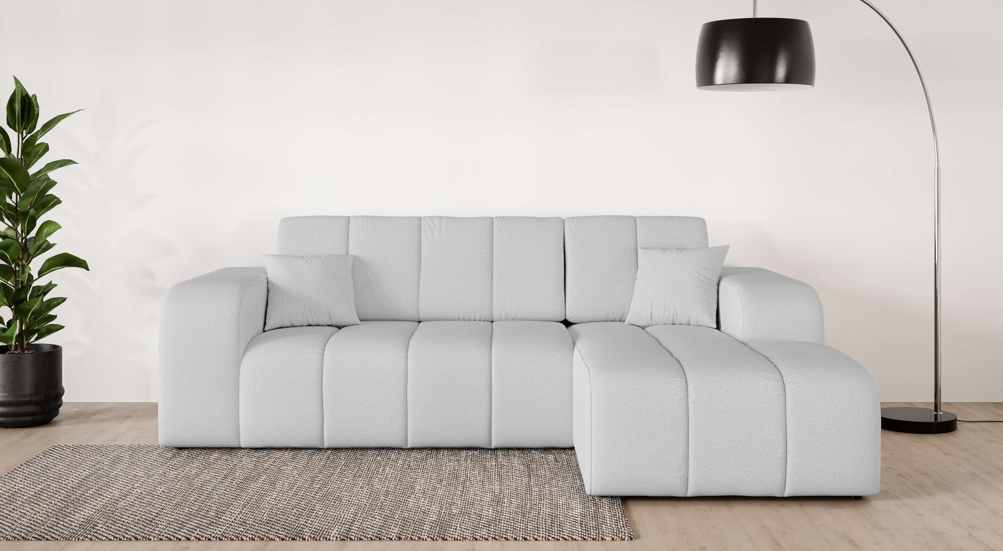 OTTO home Ecksofa "CASSY L-Form, Schlafsofa mit Bettkasten, Maße B/T/H: 245 günstig online kaufen