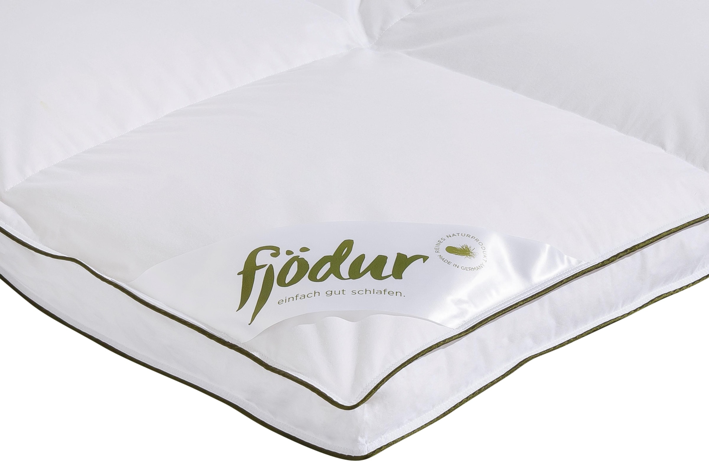 fjödur Daunenbettdecke »Felix«, extrawarm, Füllung 90% Daunen, 10%Federn, Bezug 100% Baumwolle, (1 St.), Bettdecke in 135x200 cm und weiteren Größen, für Sommer oder Winter