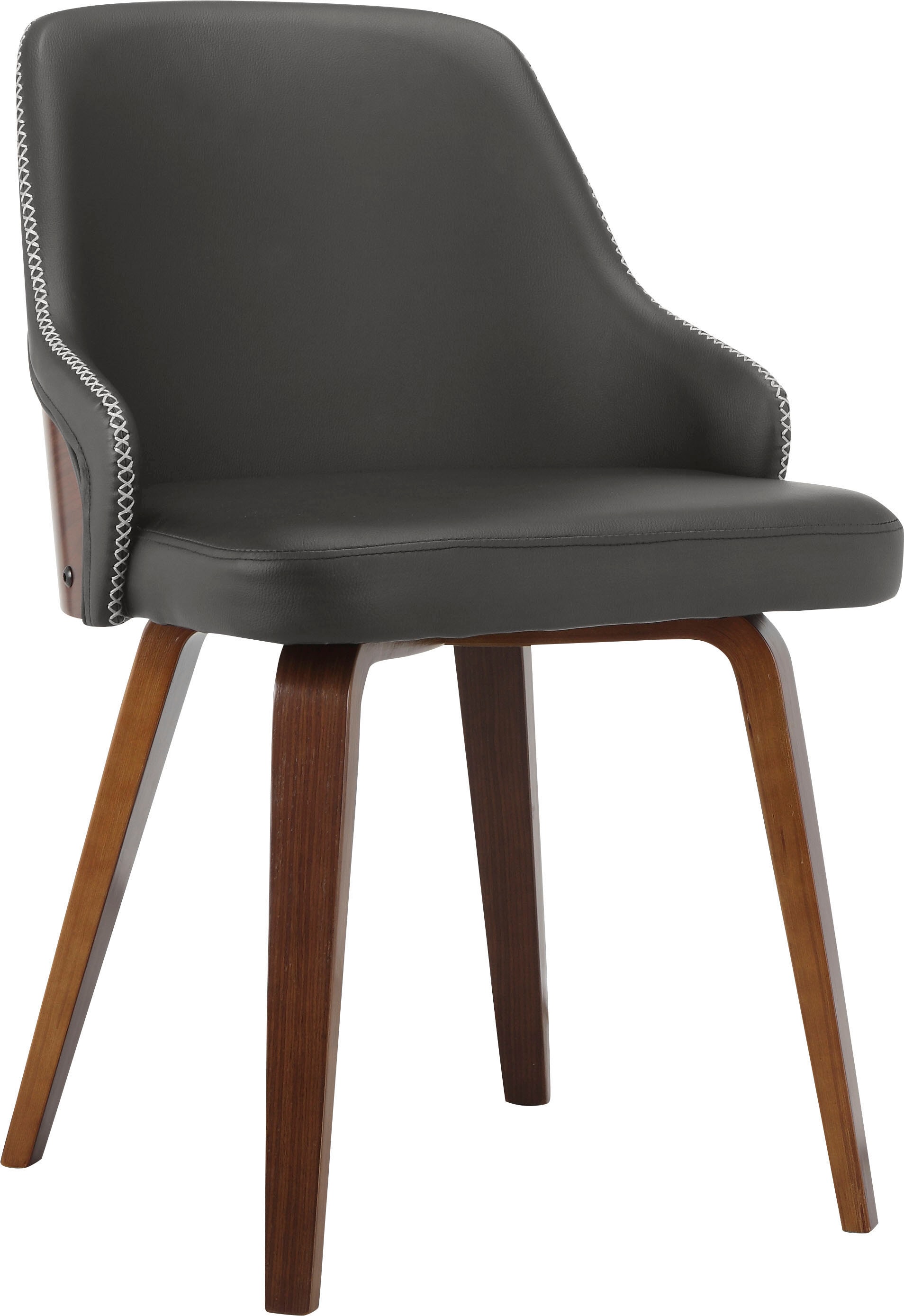 OTTO home Esszimmerstuhl "Bojan" () 2 Stk.pflegeleichtes Kunstleder, Sitz- und Rücken gepolstert, Sitzhöhe 47 cm