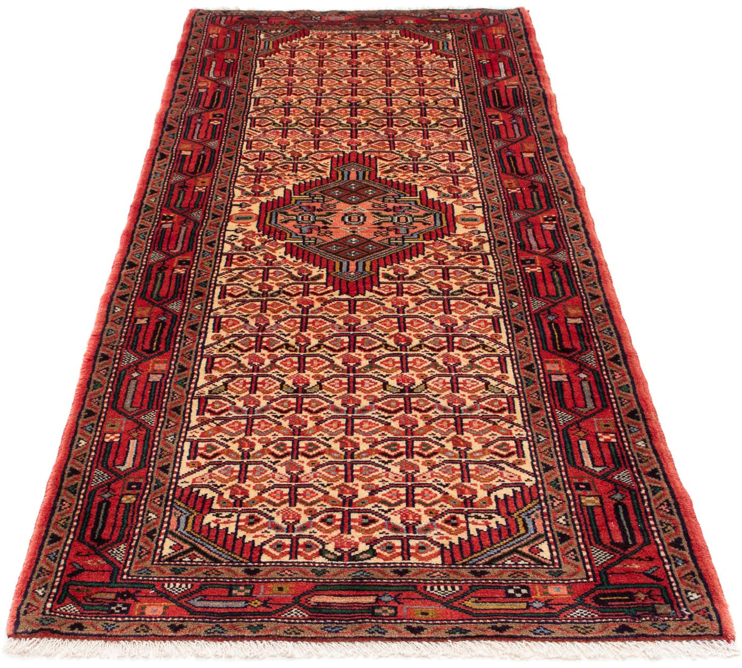 morgenland Orientteppich "Perser - Nomadic - 207 x 86 cm - hellrot", rechteckig, 10 mm Höhe, Wohnzimmer, Handgeknüpft, E