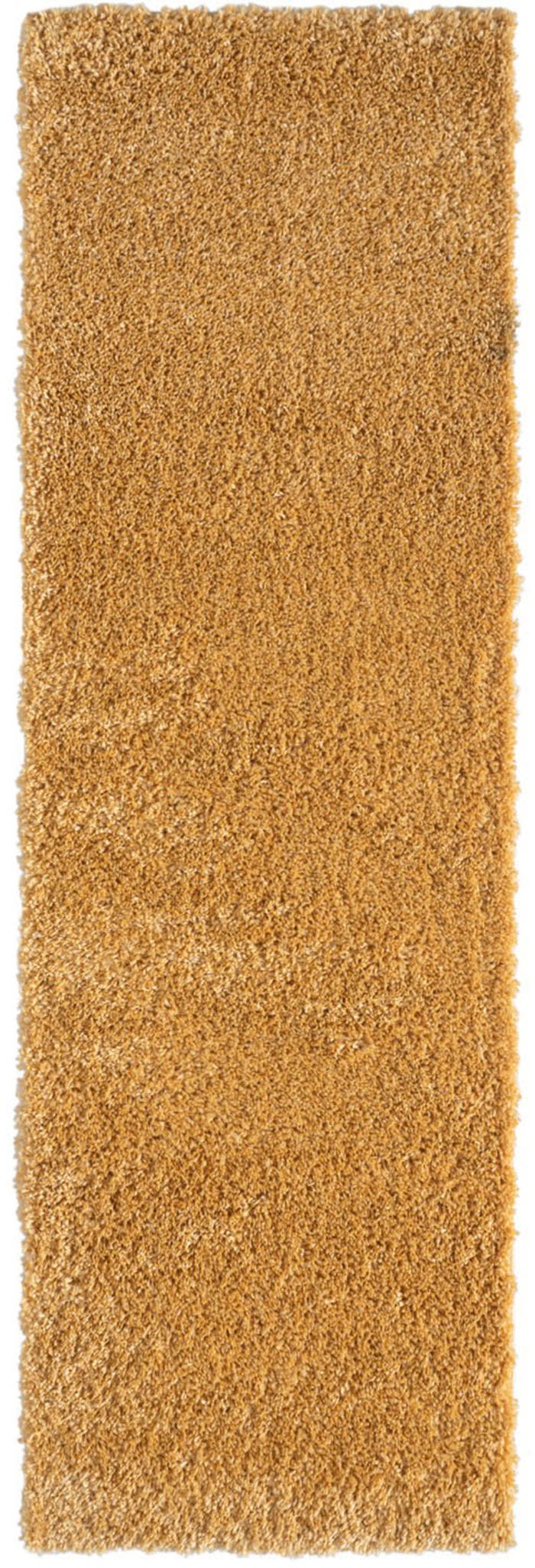 Myflair Möbel & Accessoires Hochflor-Bettumrandung »My Shaggy«, (3 tlg.), Shaggy, Uni-Farben, leicht glänzend, extra flauschig, Läufer-Set