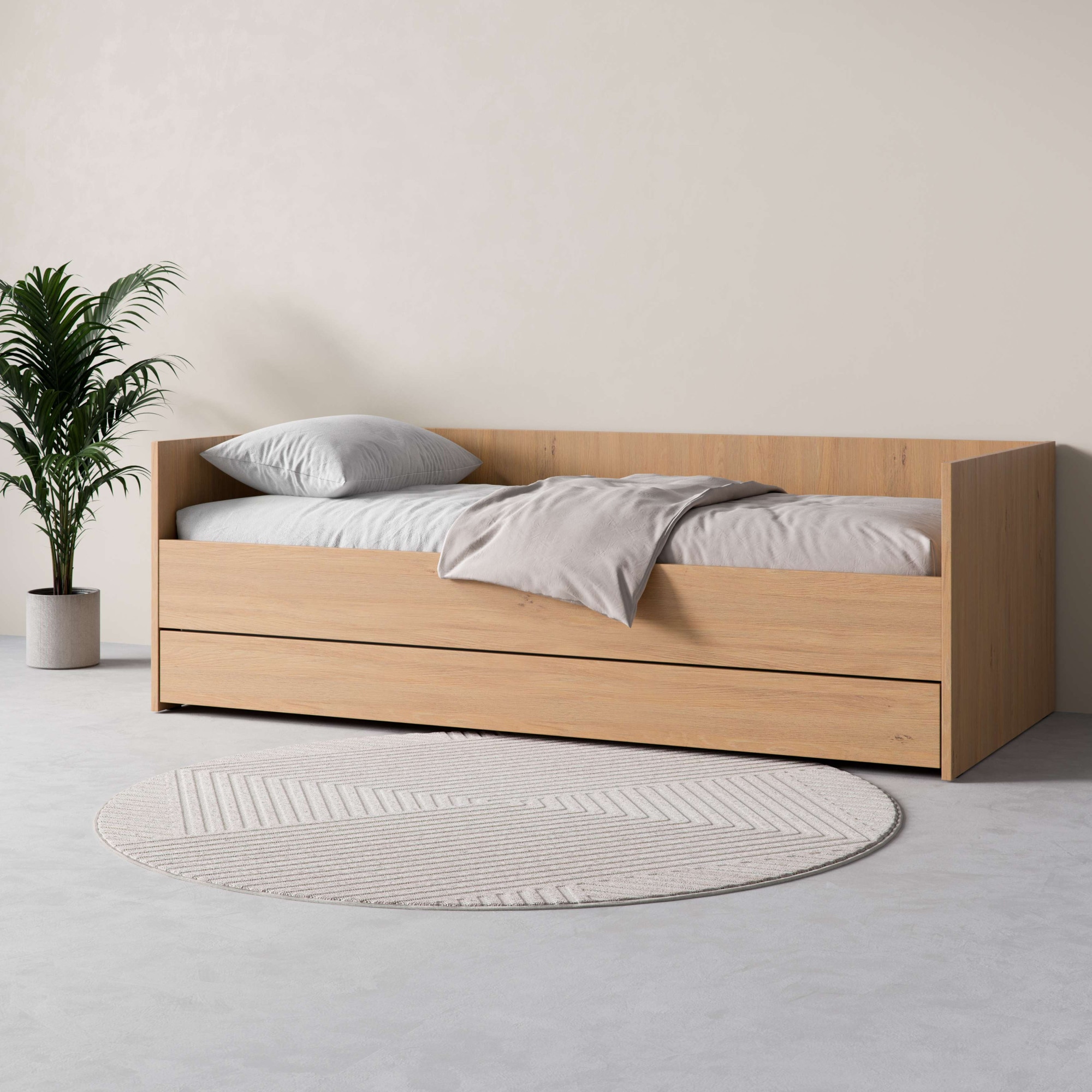 VOX Bett "SIMPLE Bettgestell mit Bettkasten und Zusatzbett, B/T/H: 95/205/6 günstig online kaufen