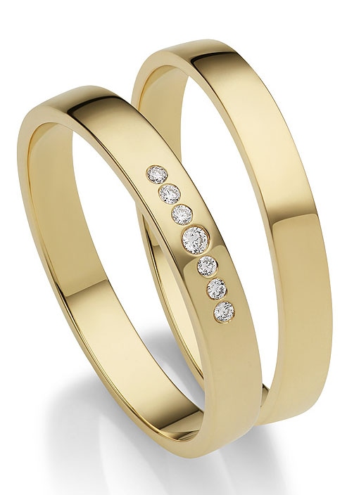 Firetti Trauring »Schmuck Geschenk Gold 375 Hochzeit Ehering "LIEBE"«, Made in Germany, wahlweise mit oder ohne Brillanten