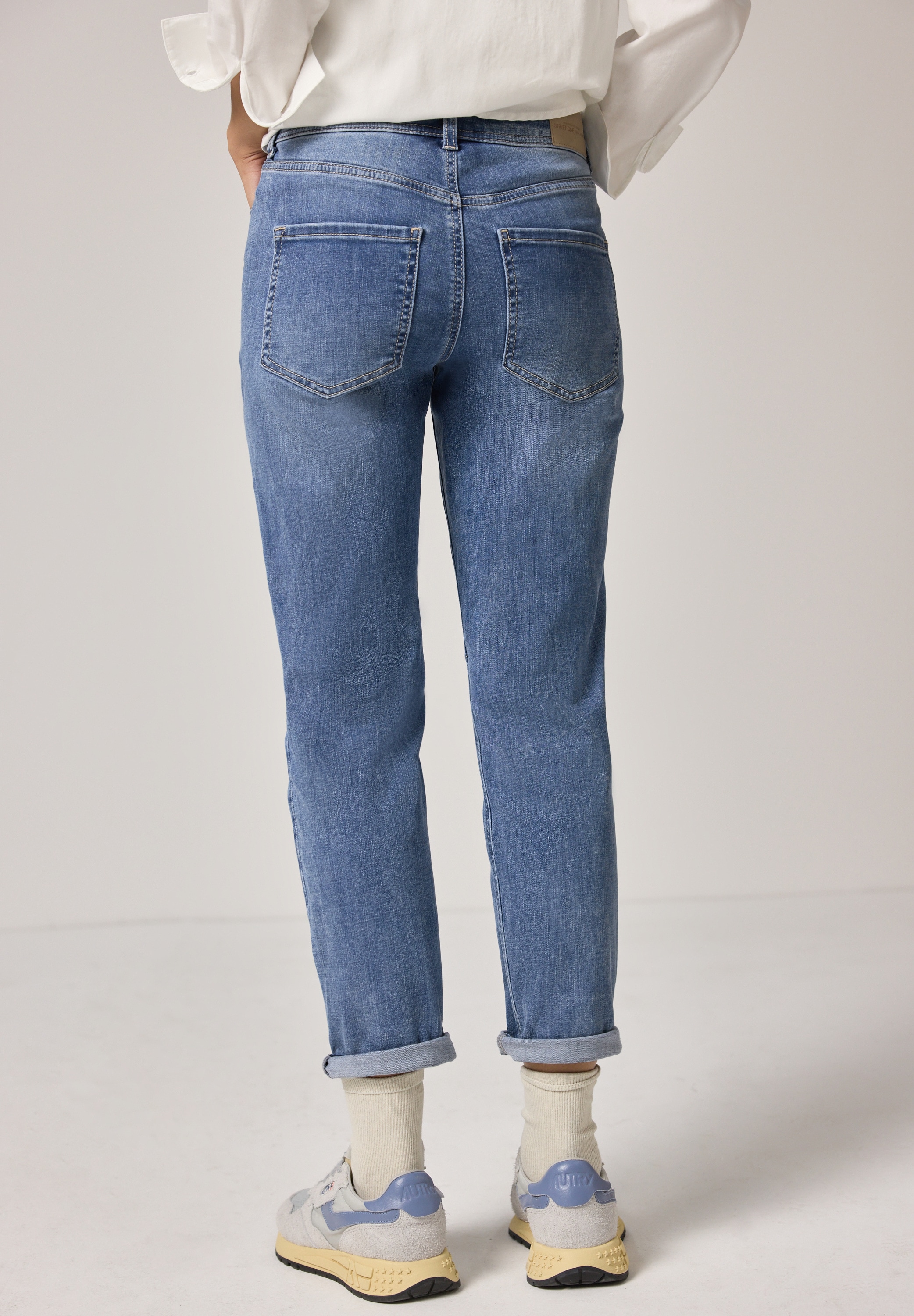 STREET ONE Loose-fit-Jeans im Denim Look günstig online kaufen