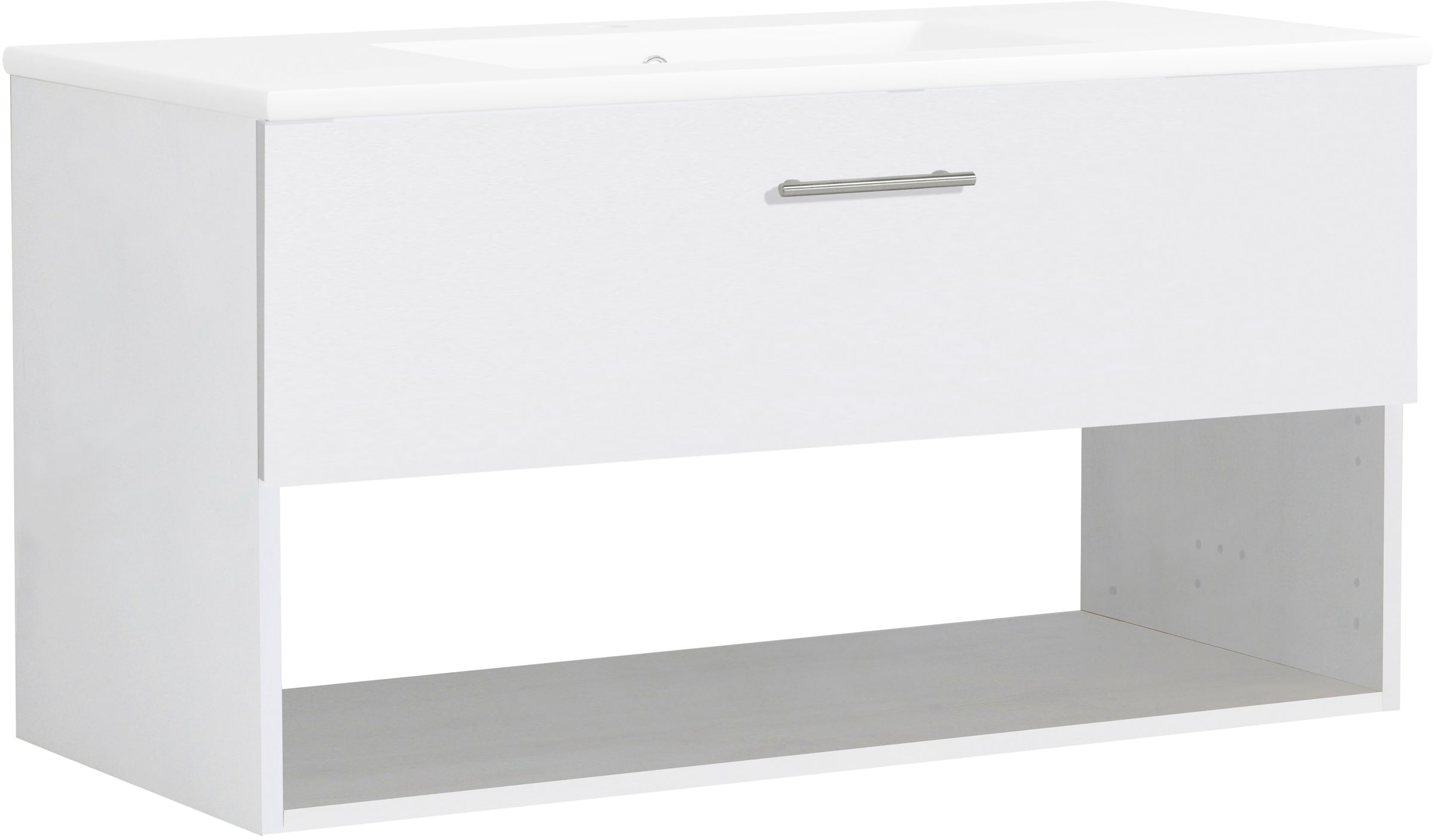welltime Waschtisch "Trento Light mit Keramik-Auflagebecken", 1 Auzug und 1 günstig online kaufen