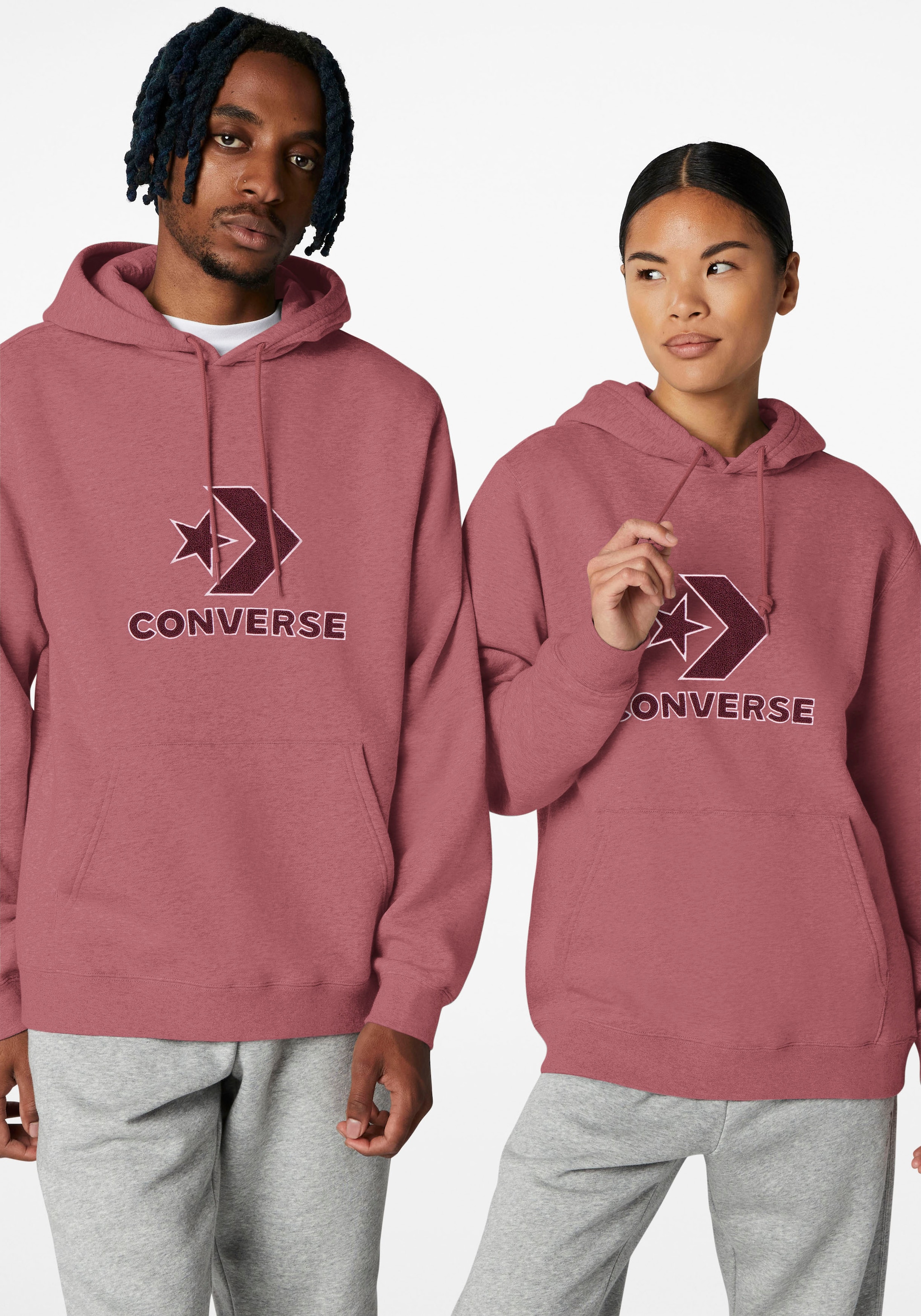 Converse Sweatshirt »UNISEX CONVERSE GO-TO LOOSE FIT STA«, Unisex ▷  bestellen | BAUR | Trainingshosen