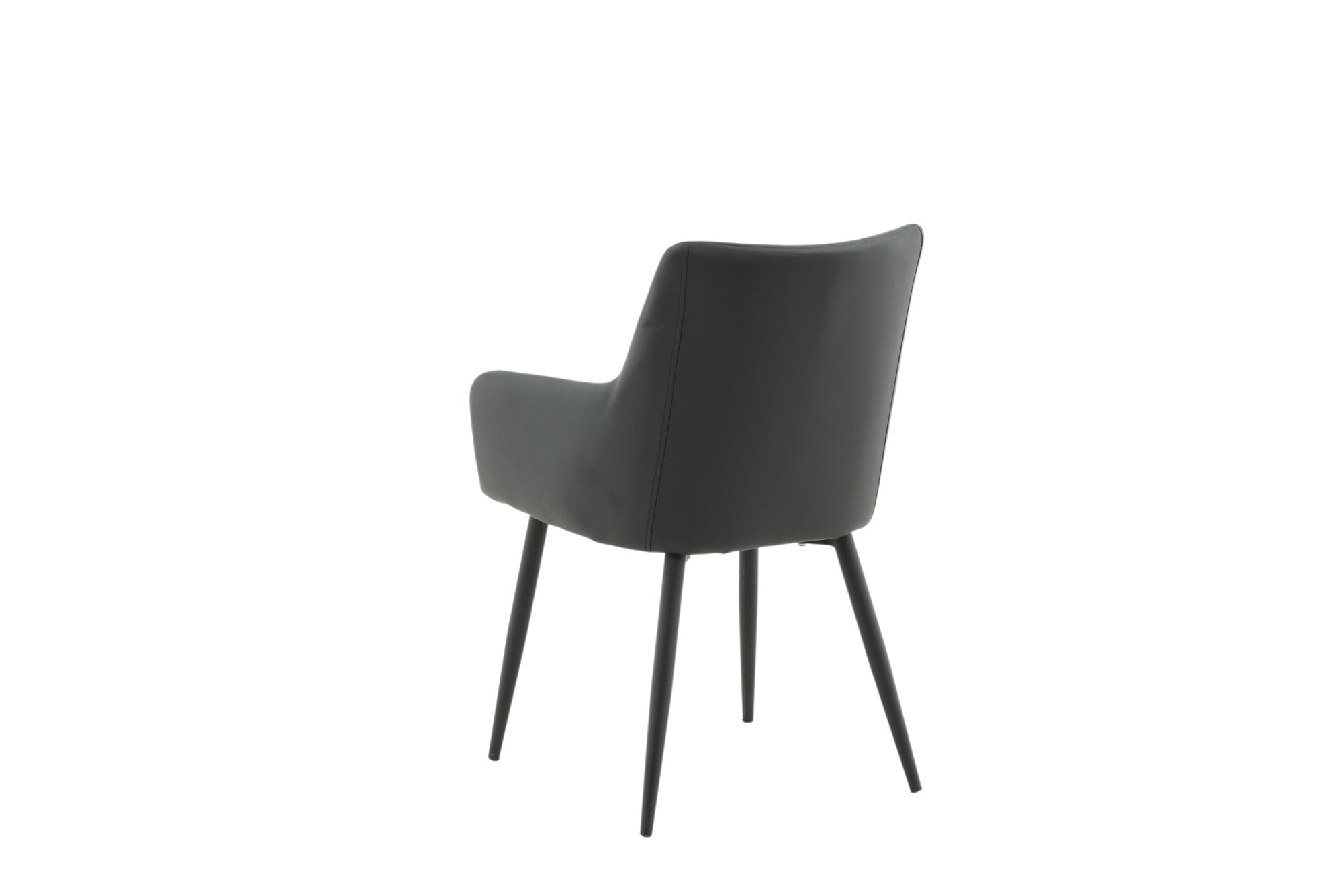 Venture Home Esszimmerstuhl »Comfort, 2er-Set Esszimmerstühle in Schwarz mit Armlehnen, 120 kg« () 2 Stk.Polsterstuhl, PU-Bezug, schwarze Stahlbeine, edel, urban